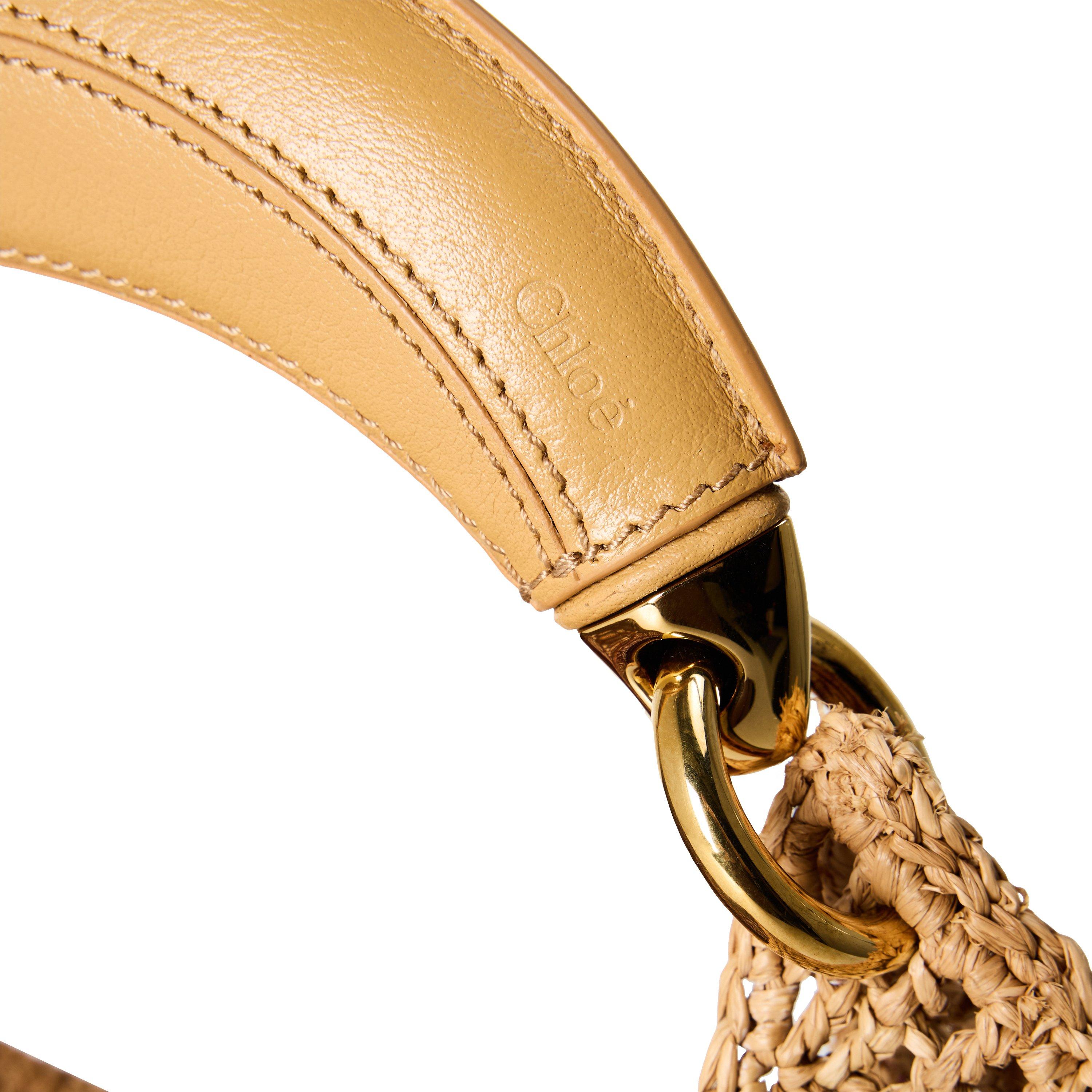 Bleached Brown - Chloe - Women's Summer Banana Top Handle Bag - 3