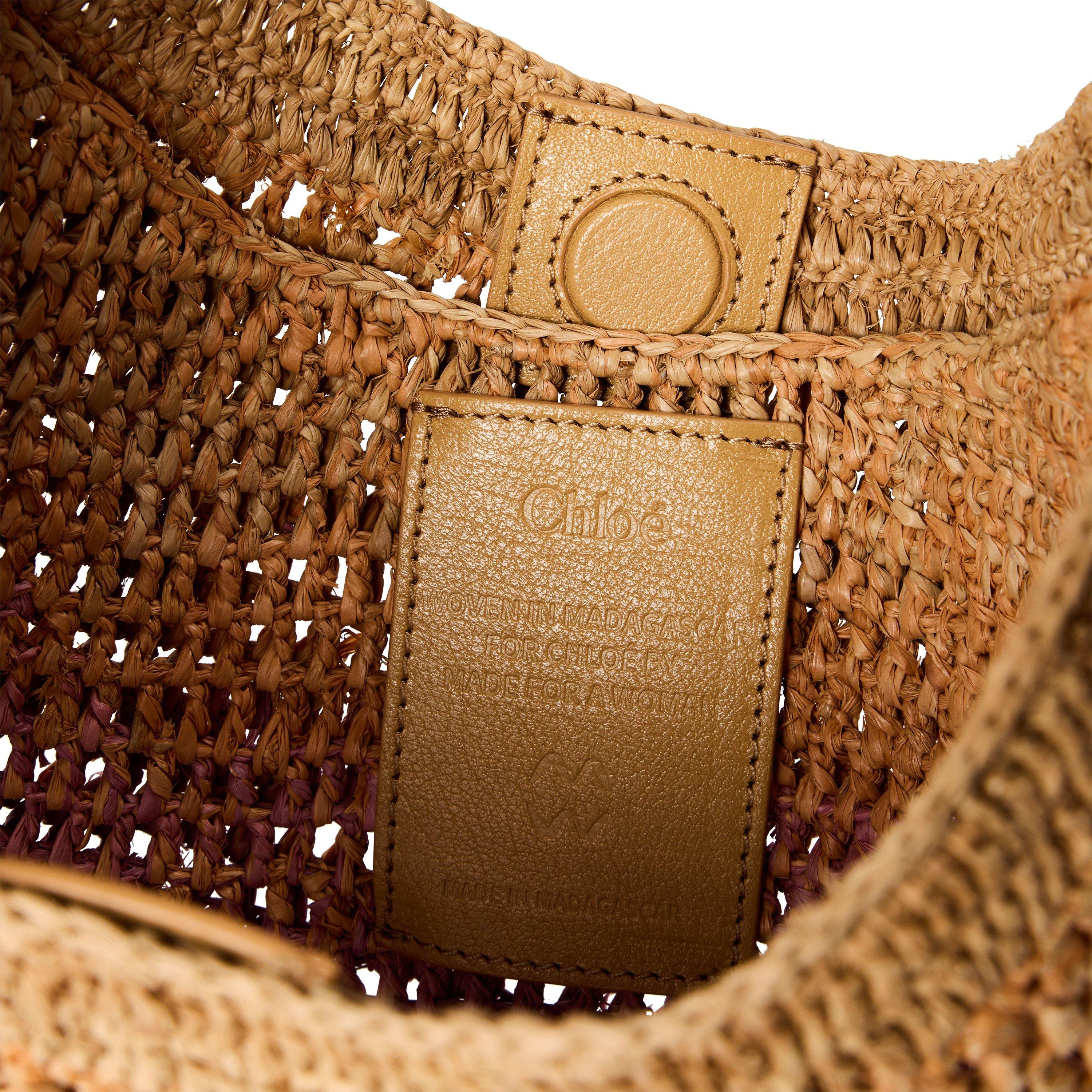 Bleached Brown - Chloe - Women's Summer Banana Top Handle Bag - 4