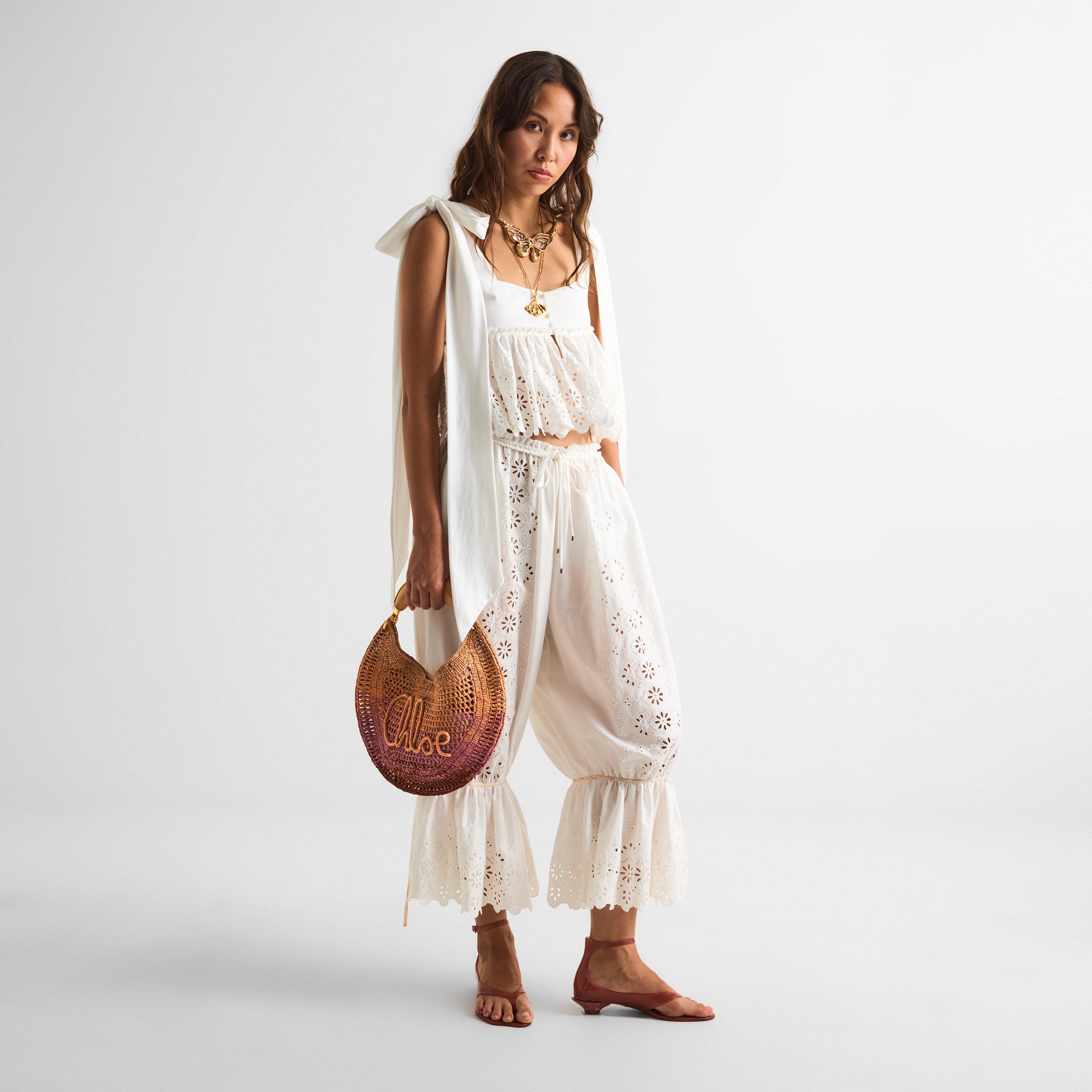 Bleached Brown - Chloe - Women's Summer Banana Top Handle Bag - 6