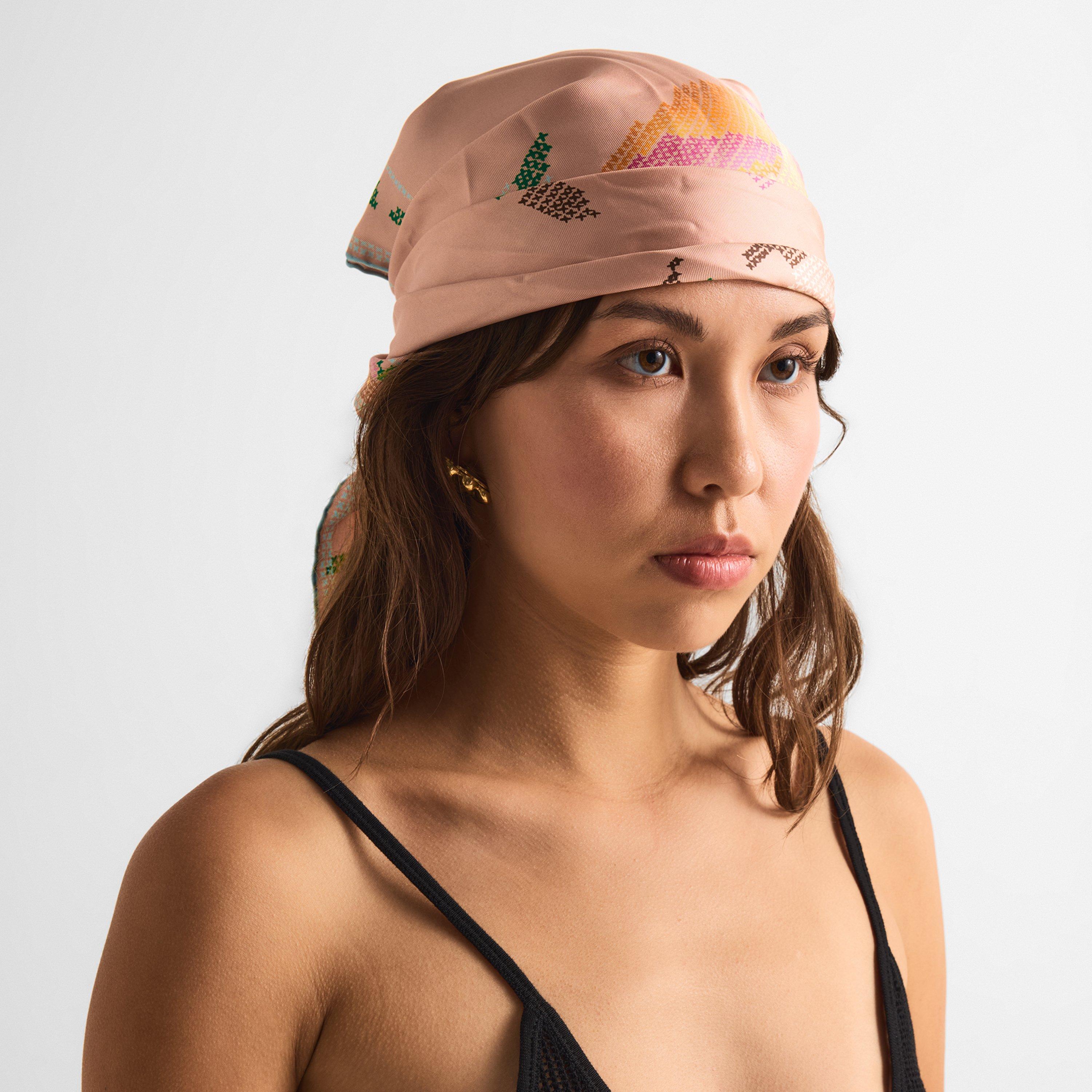 Multi Pink - Chloe - Women's Parrot Silk Scarf - 3