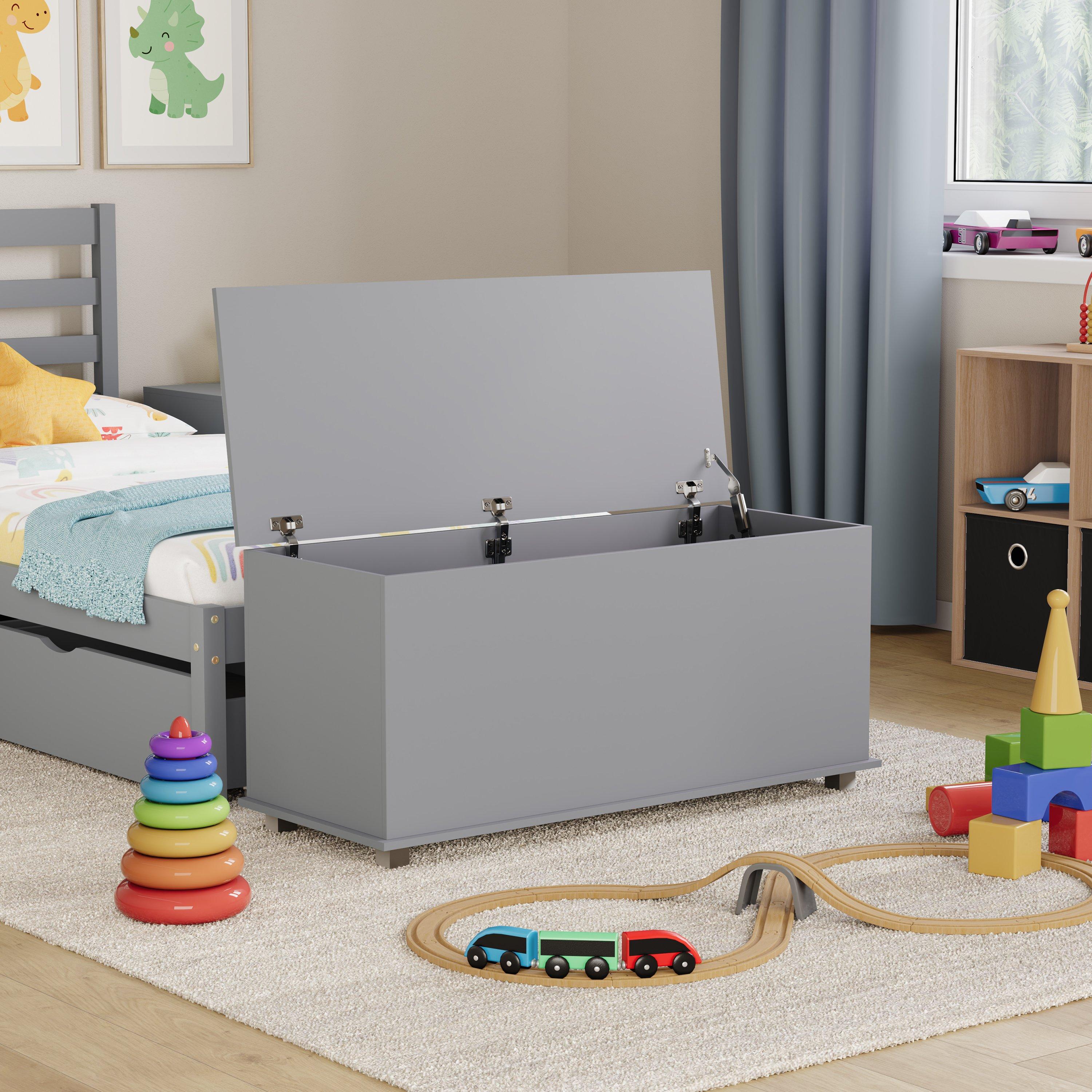 Grey - Lassic - Leon Storage Ottoman Toy Box - 4