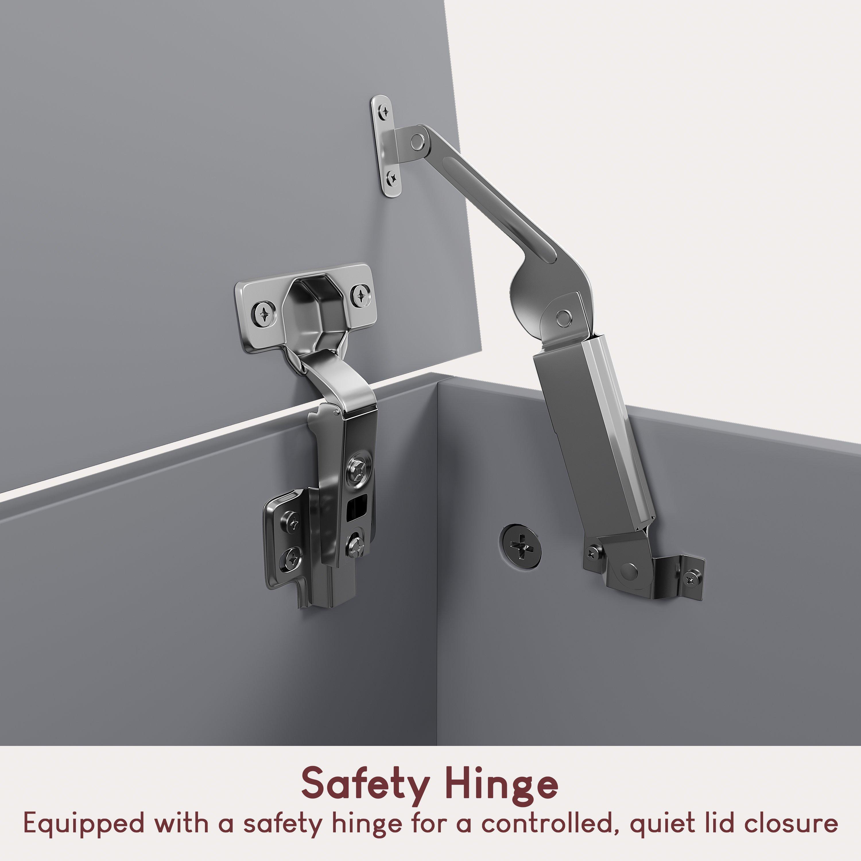 Grey - Lassic - Leon Storage Ottoman Toy Box - 5