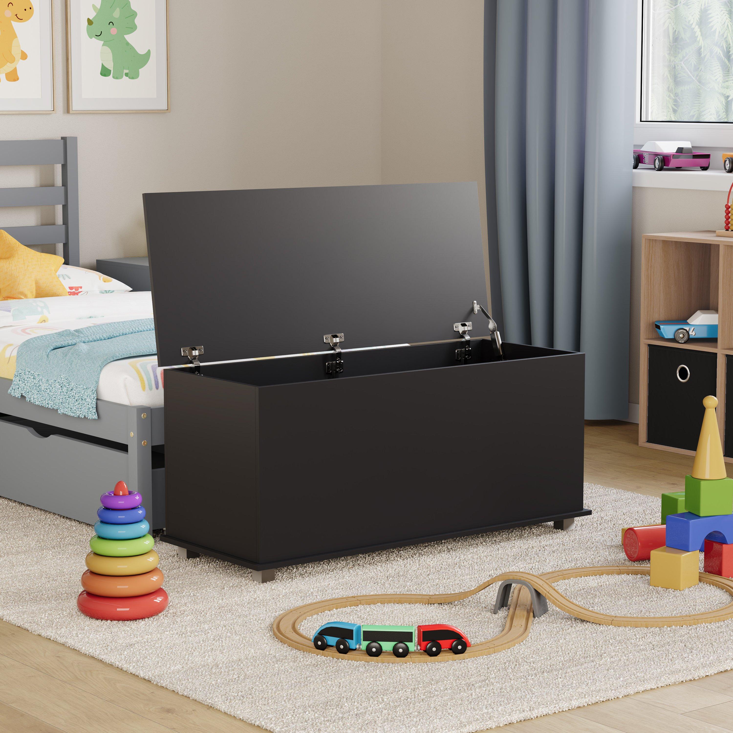 Black - Lassic - Leon Storage Ottoman Toy Box - 4
