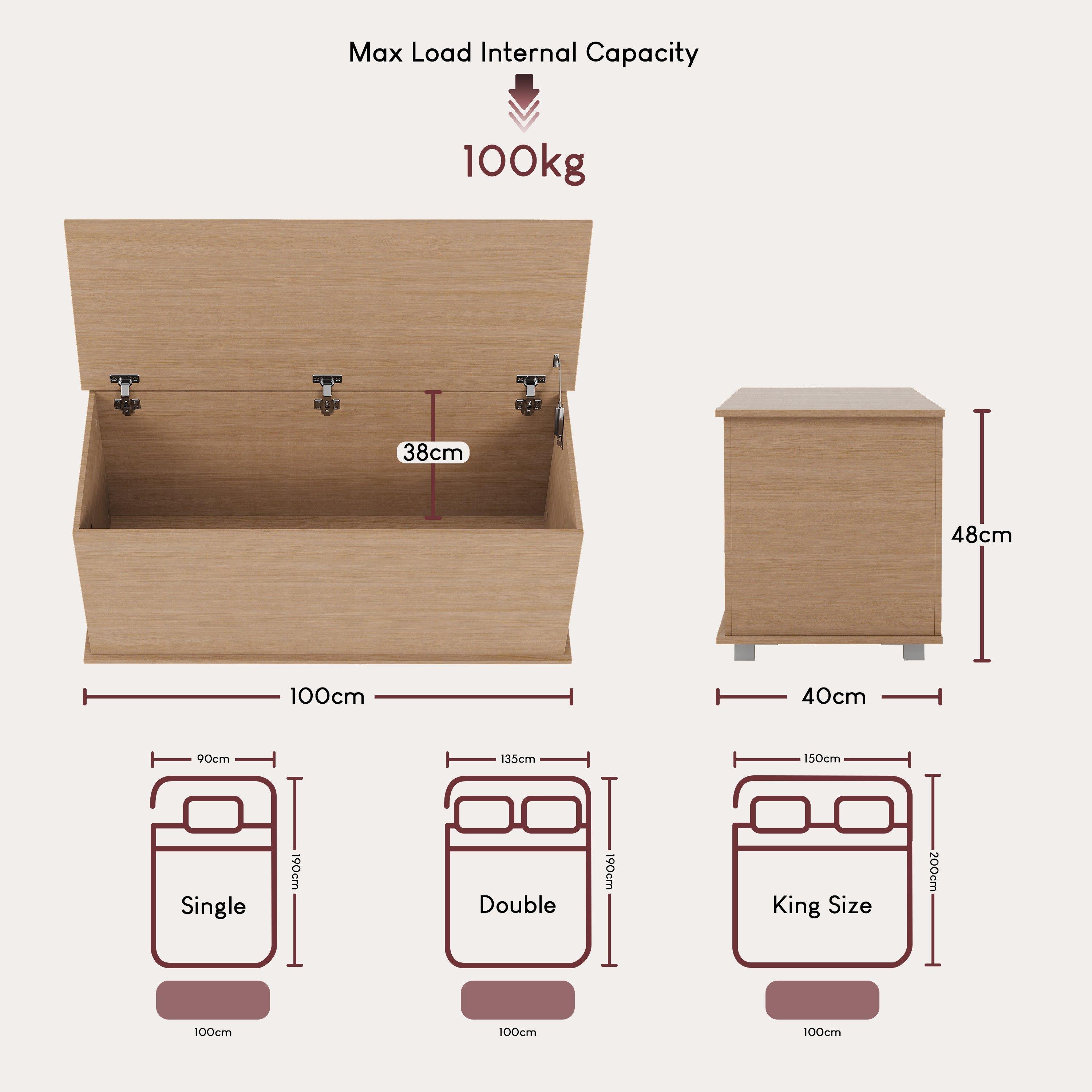 Pine - Lassic - Leon Storage Ottoman Toy Box - 2