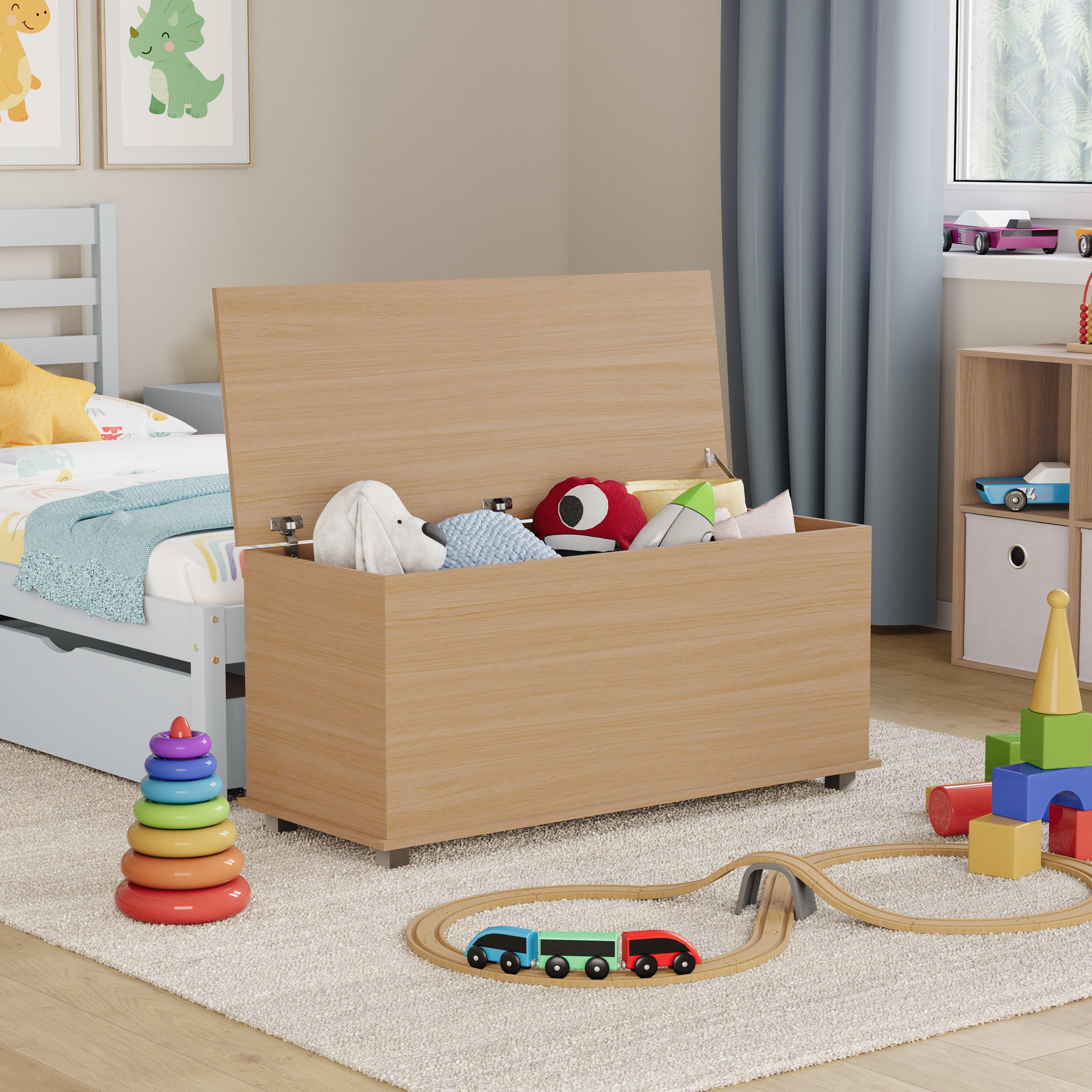 Pine - Lassic - Leon Storage Ottoman Toy Box - 3