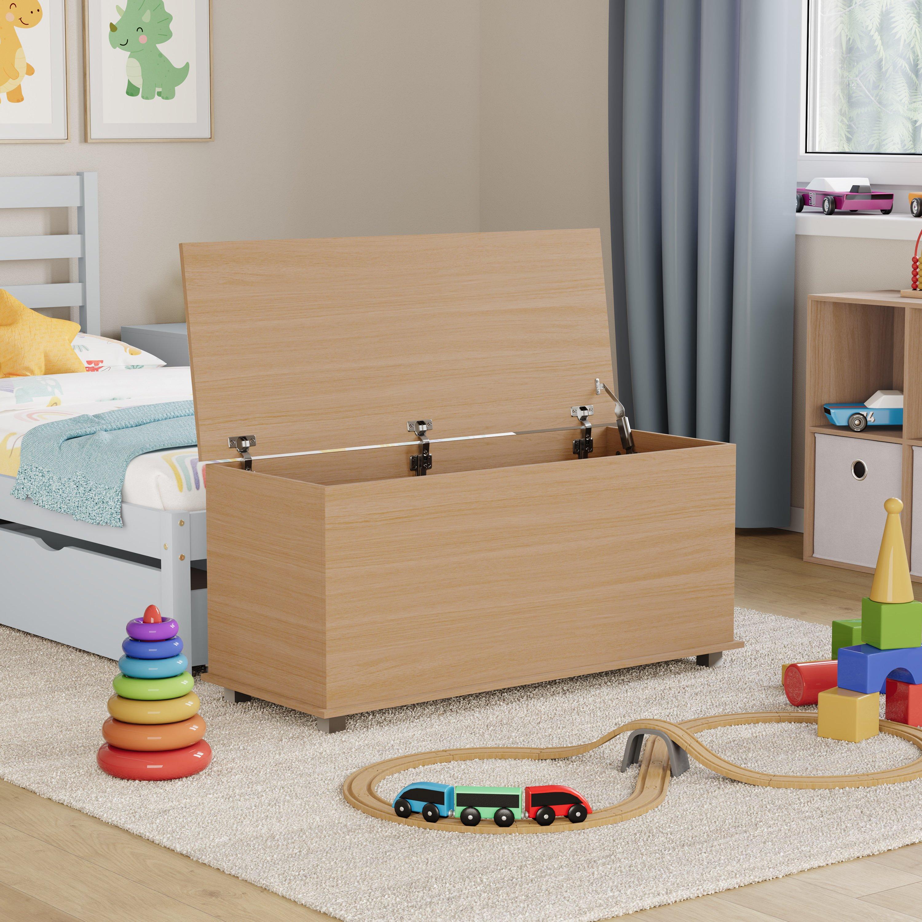 Pine - Lassic - Leon Storage Ottoman Toy Box - 4