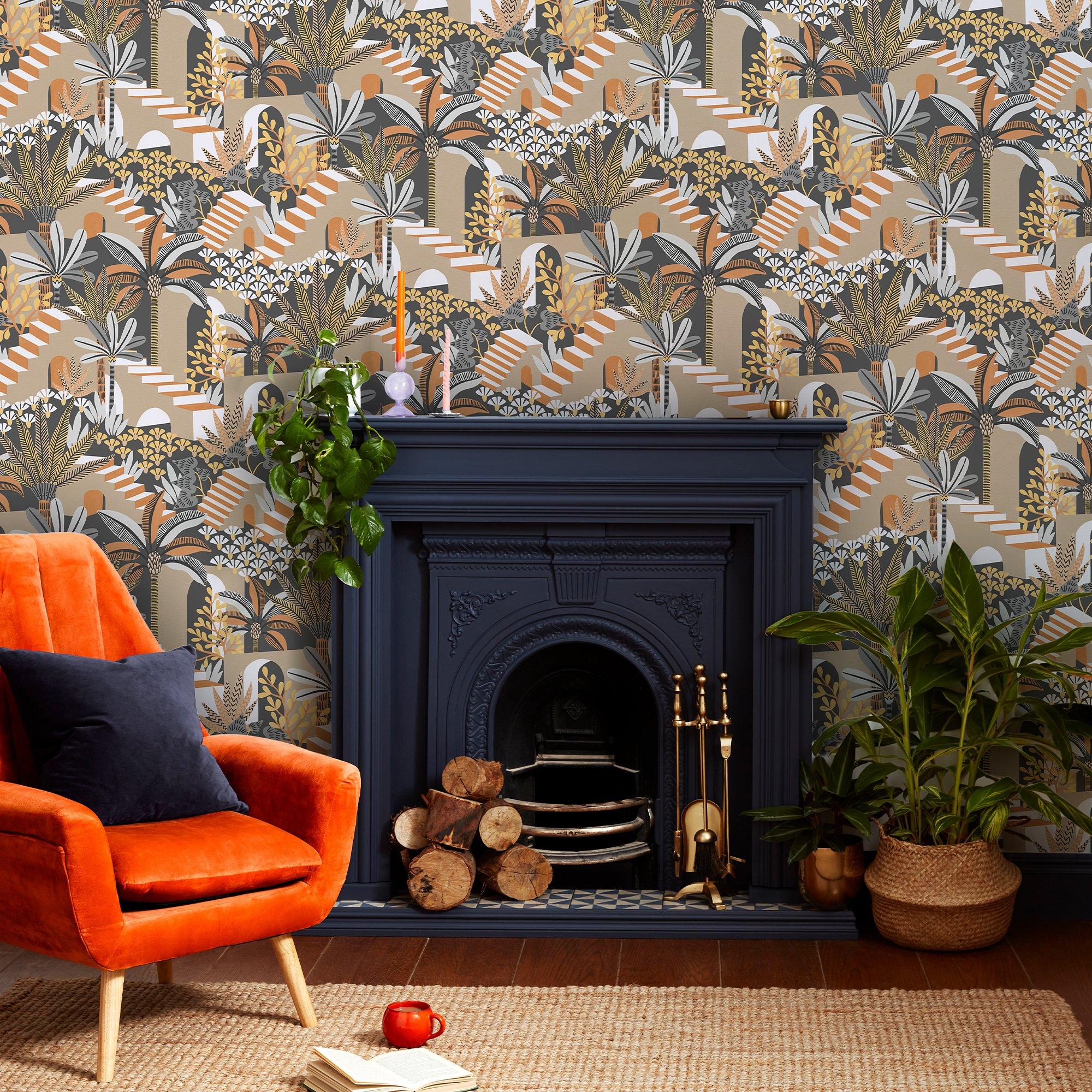 Yellow - Envy - Envy Vacay Ochre Wallpaper - 1