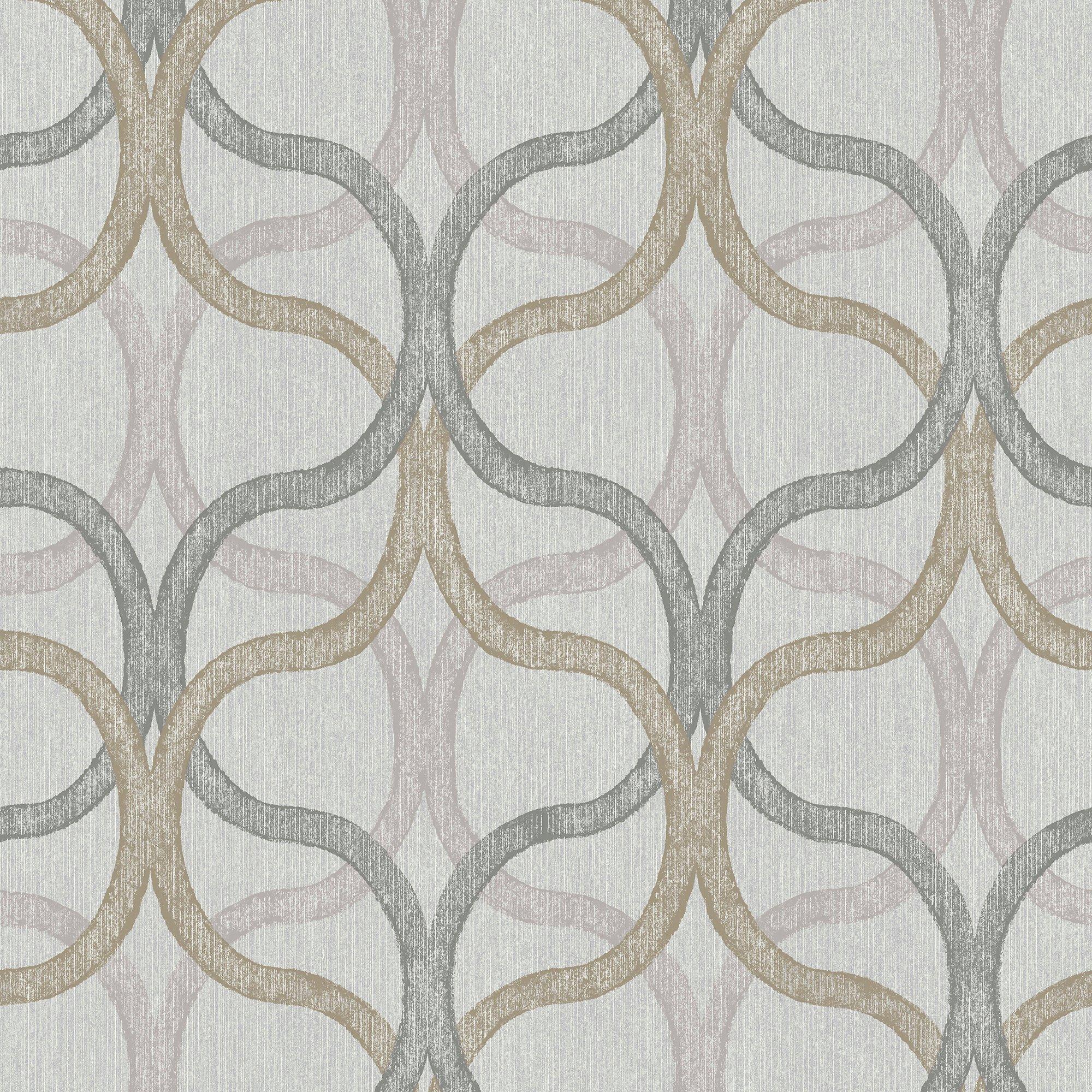 Beige - Boutique - Boutique Refine Geometric Natural Wallpaper - 2