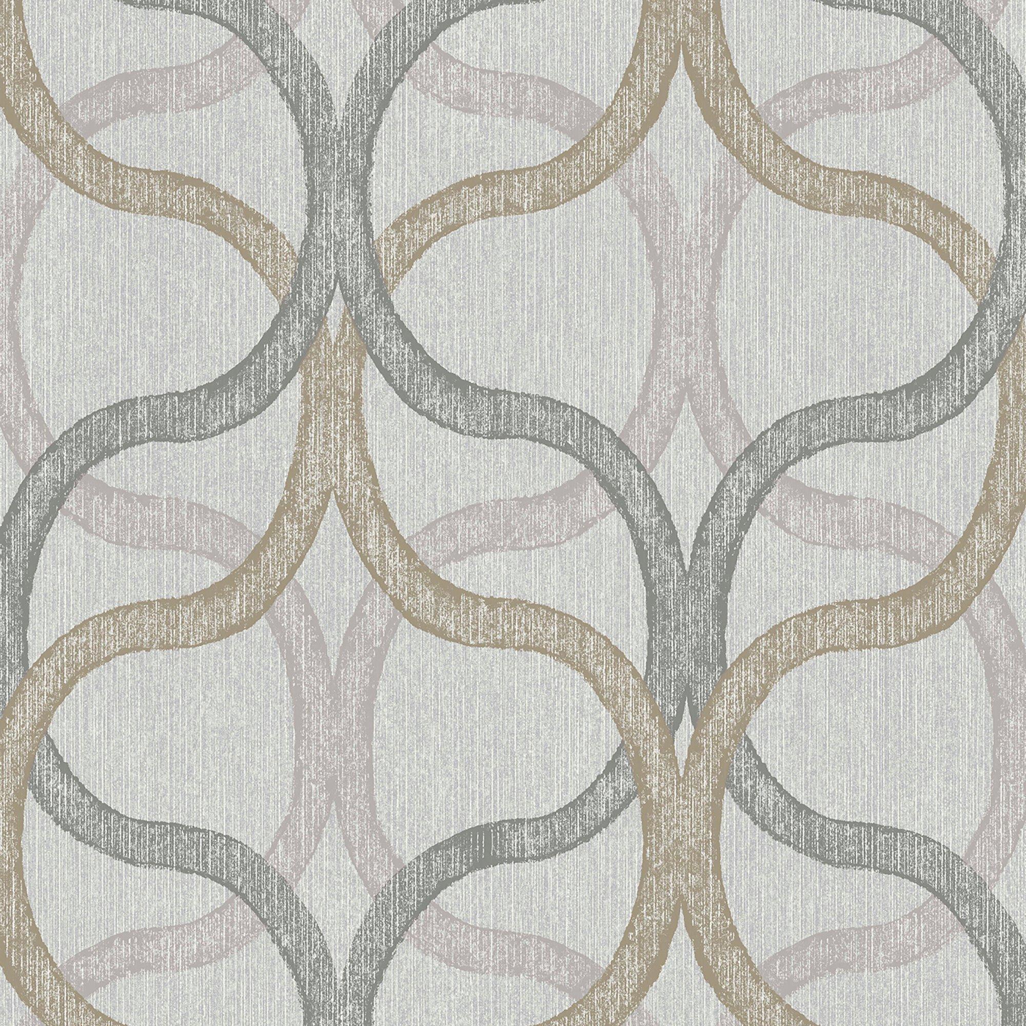Beige - Boutique - Boutique Refine Geometric Natural Wallpaper - 4