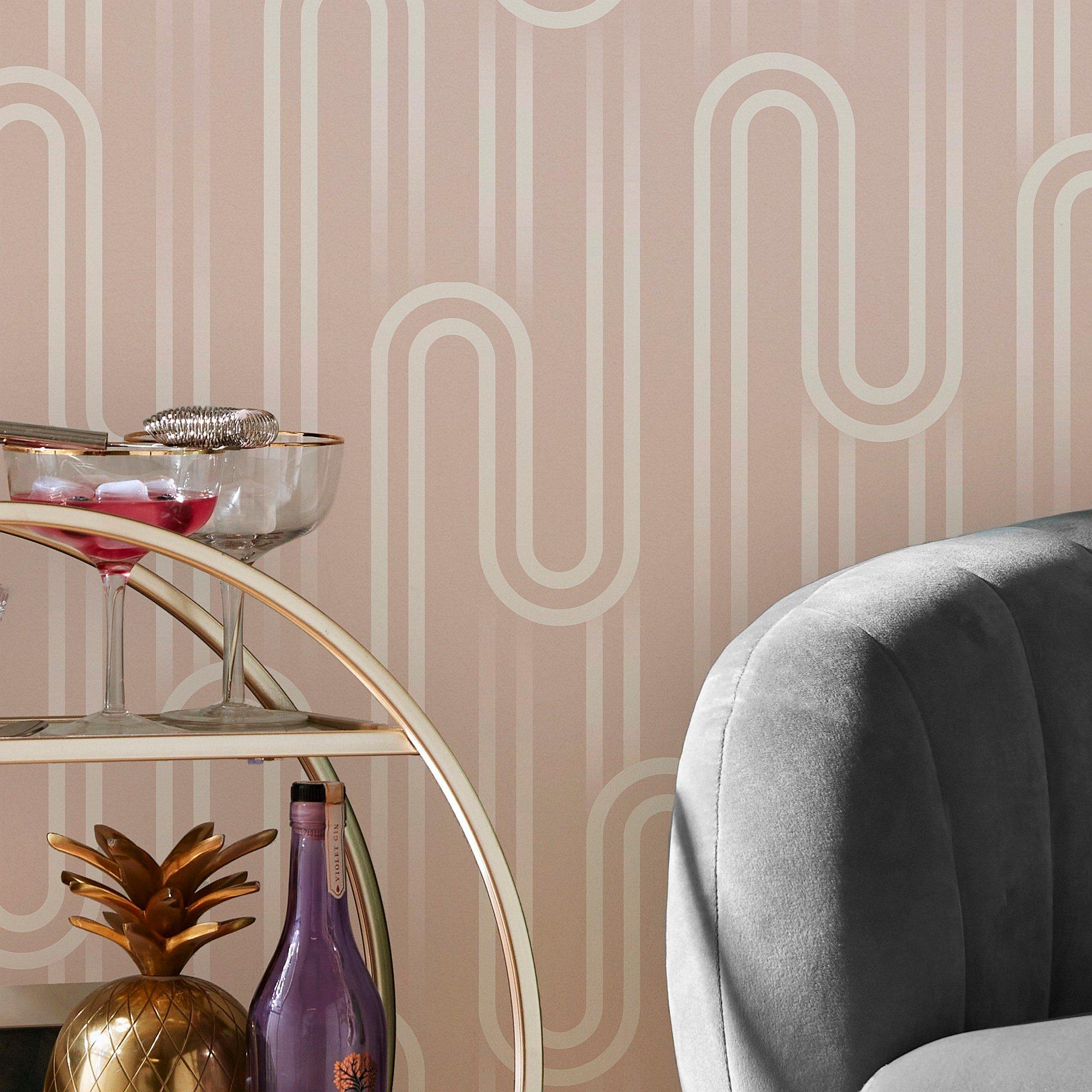 Pink - Envy - Envy Ups n Downs Peach Wallpaper - 1