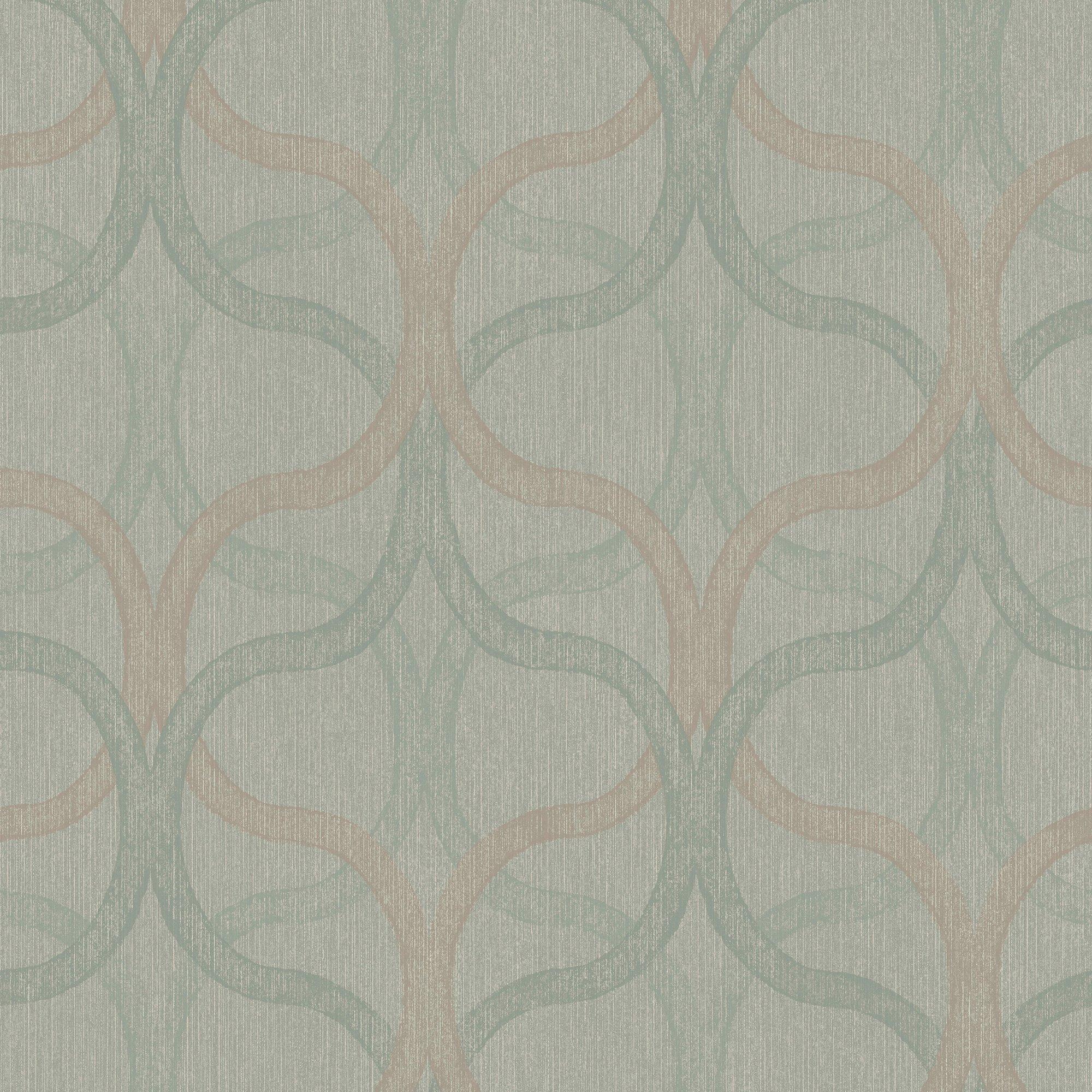 Sage - Boutique - Boutique Refine Geometric Sage Green Wallpaper - 2