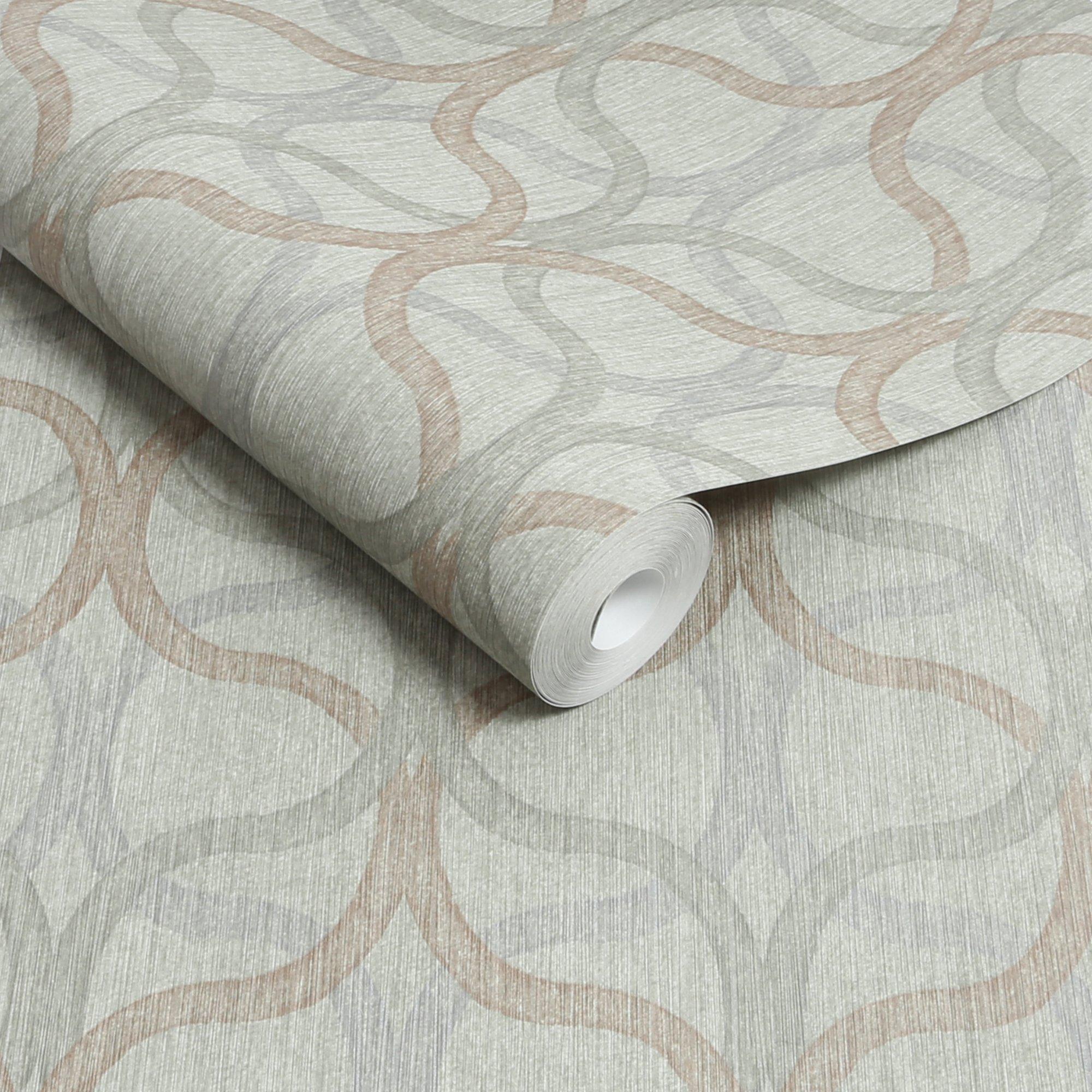 Sage - Boutique - Boutique Refine Geometric Sage Green Wallpaper - 3