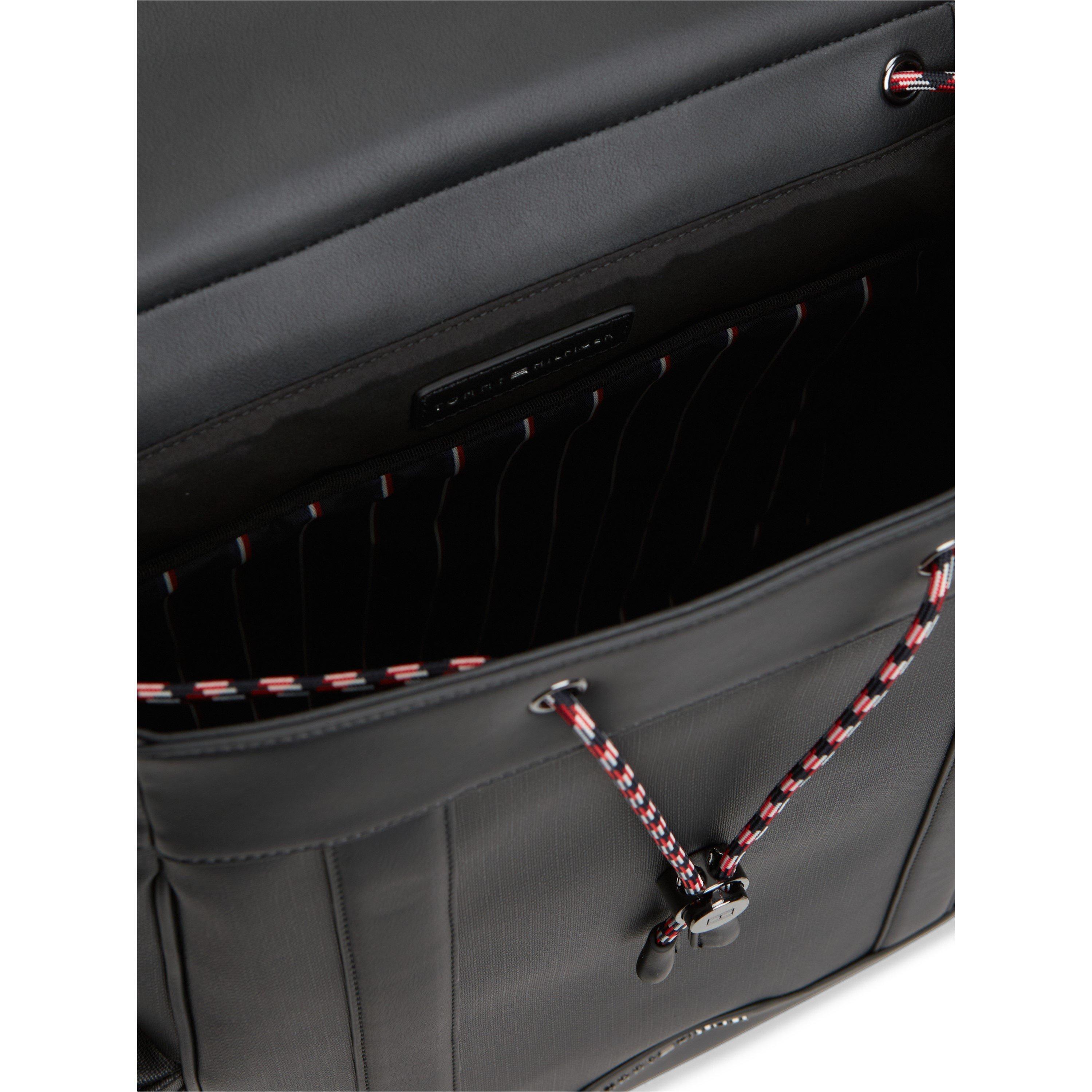 Black - Tommy Hilfiger - Texture Backpack - 4
