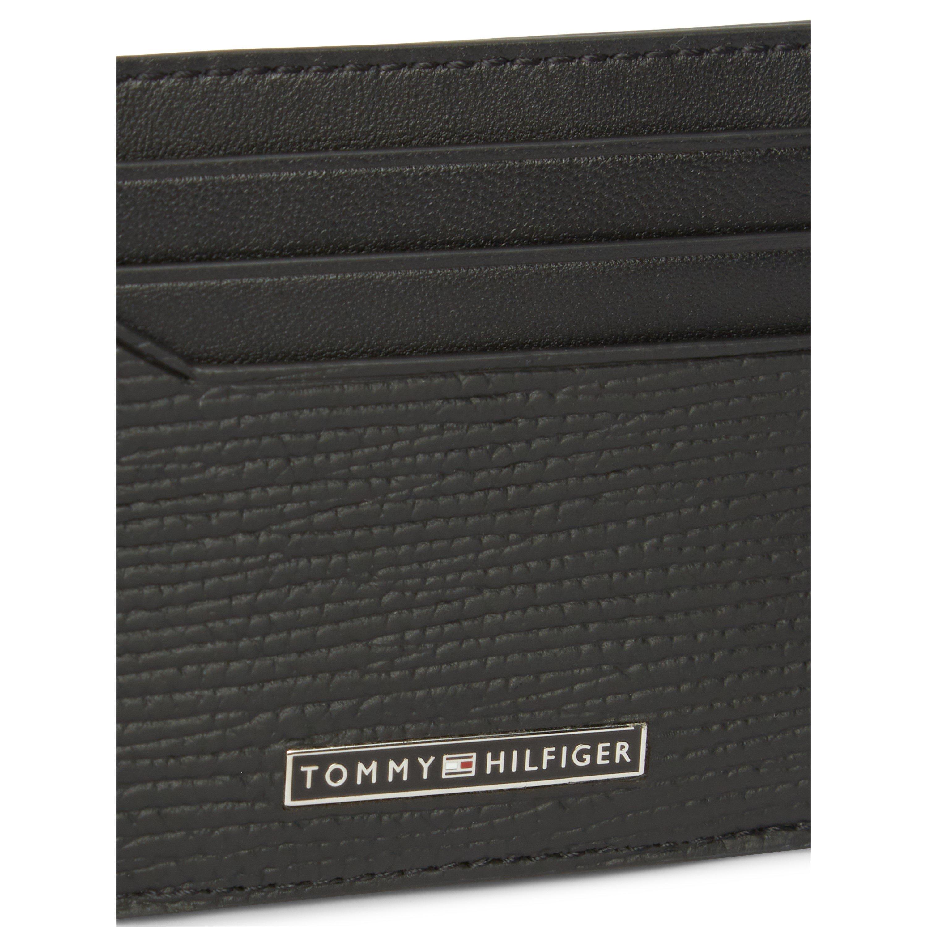 Schwarz - Tommy Hilfiger - Men's Business Saffiano Leather Card Holder - 3