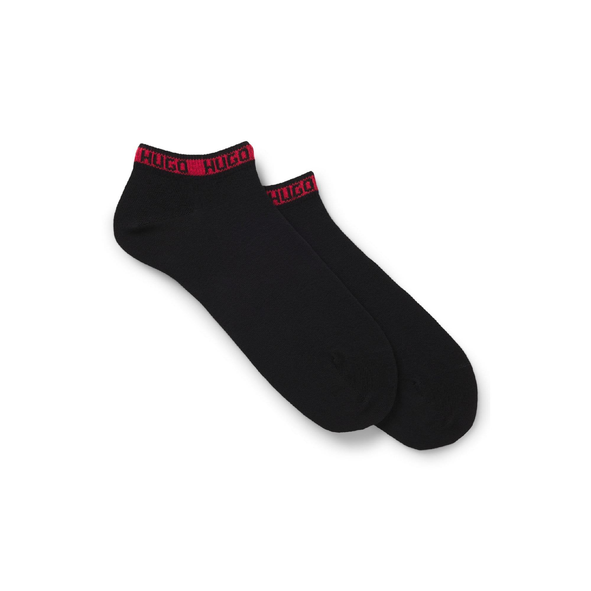 Black - Hugo - 2 Pack of Branded Cuff Socks - 1
