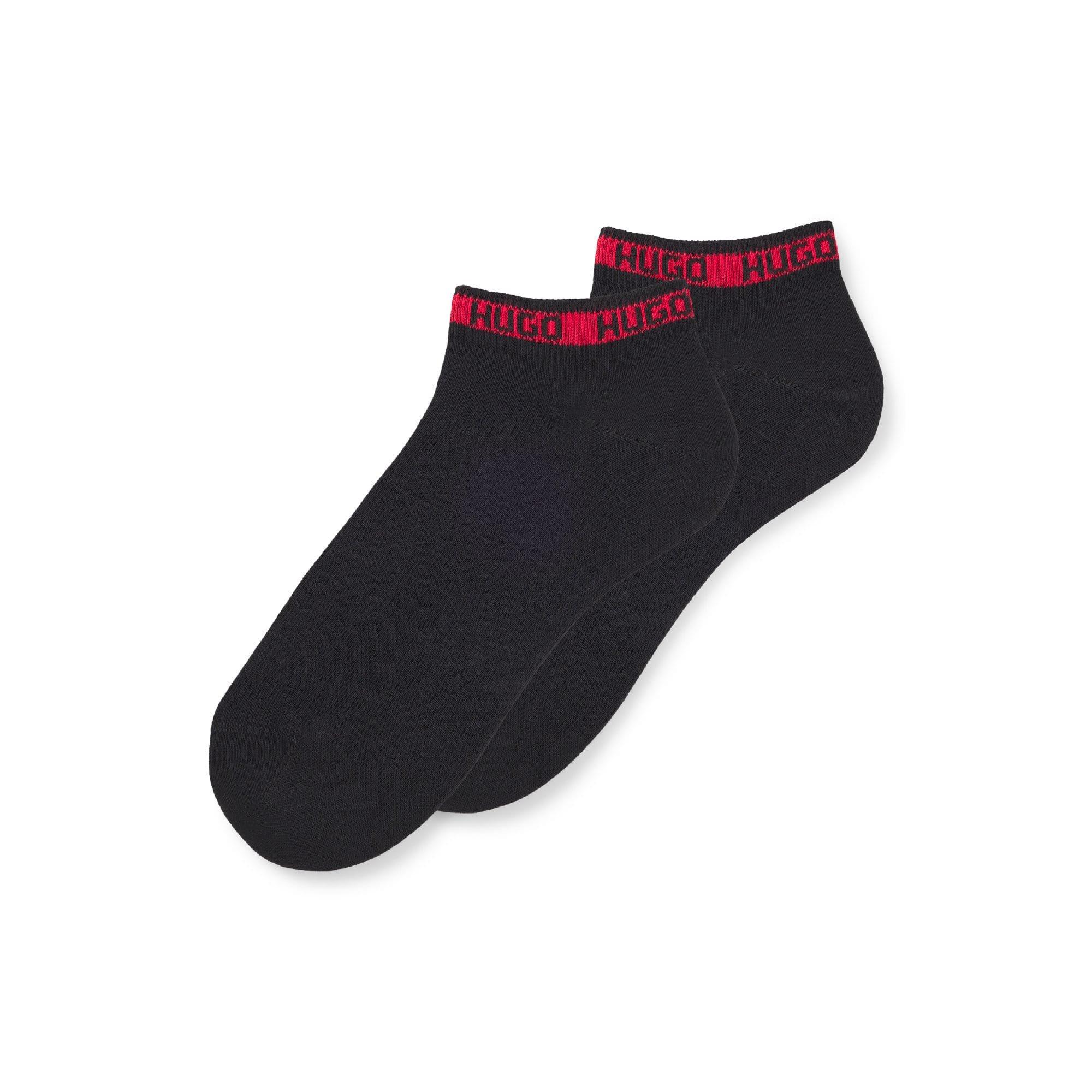 Black - Hugo - 2 Pack of Branded Cuff Socks - 2