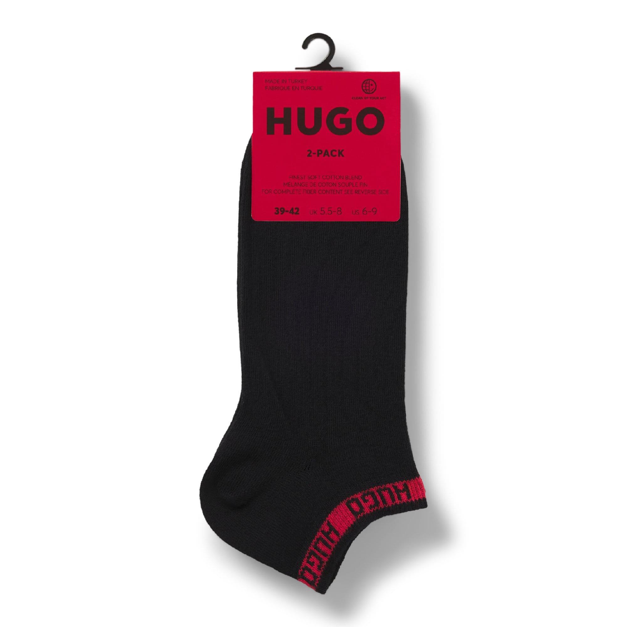 Black - Hugo - 2 Pack of Branded Cuff Socks - 3