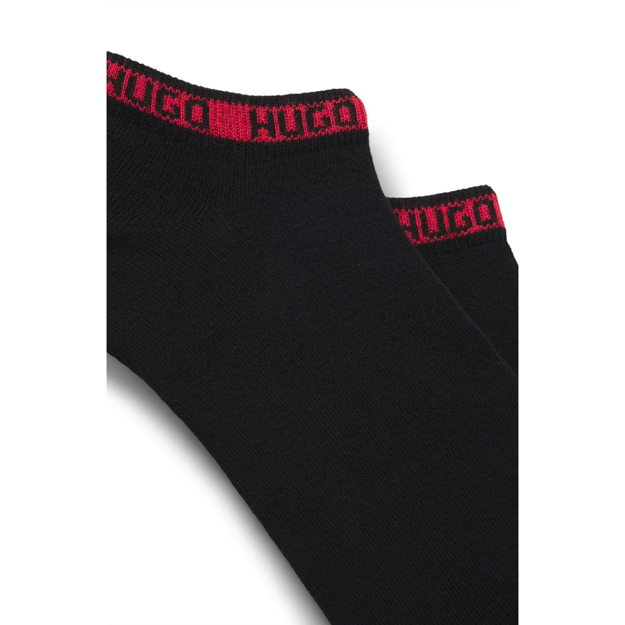 Black - Hugo - 2 Pack of Branded Cuff Socks - 4