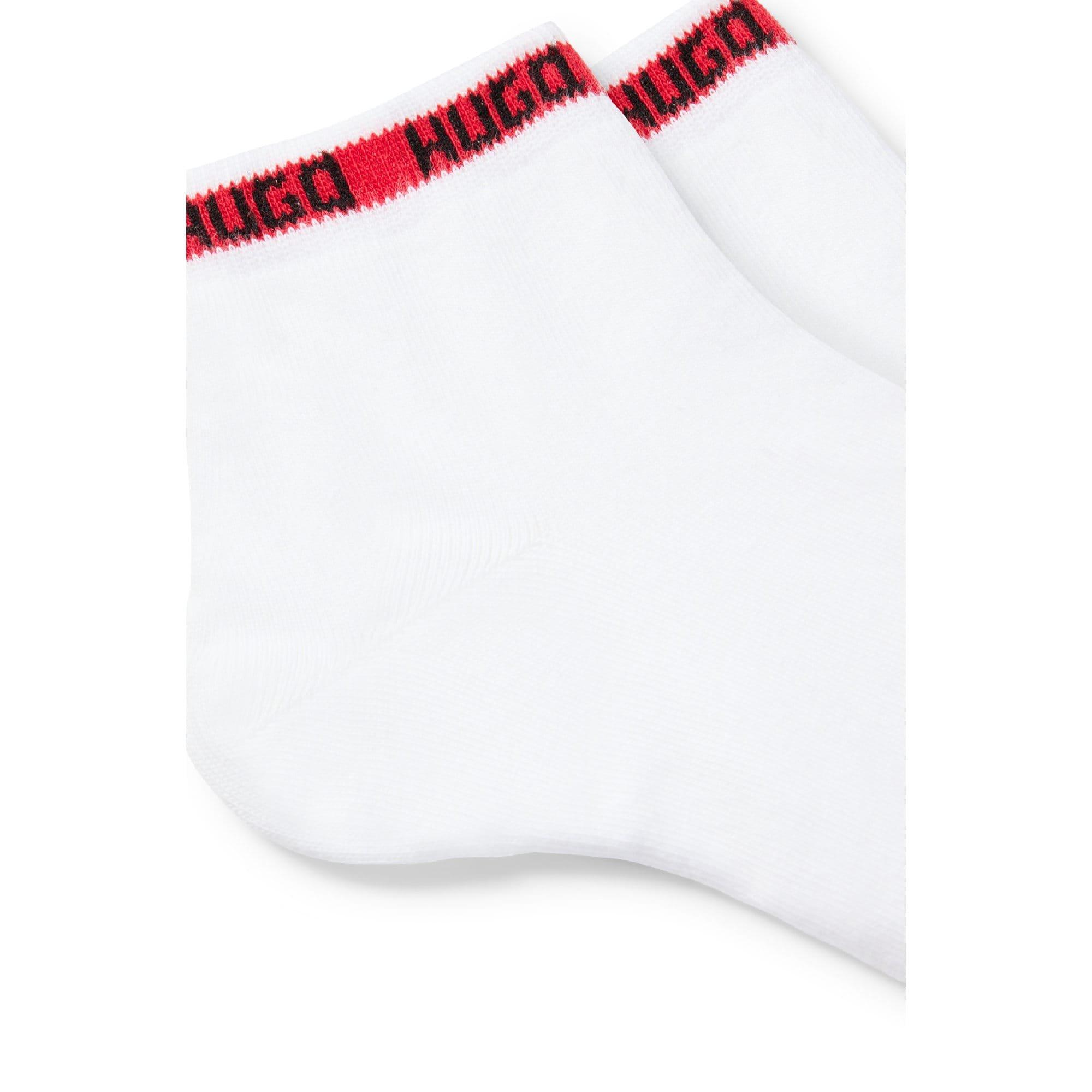 White - Hugo - 2 Pack of Logo Tape Socks - 3