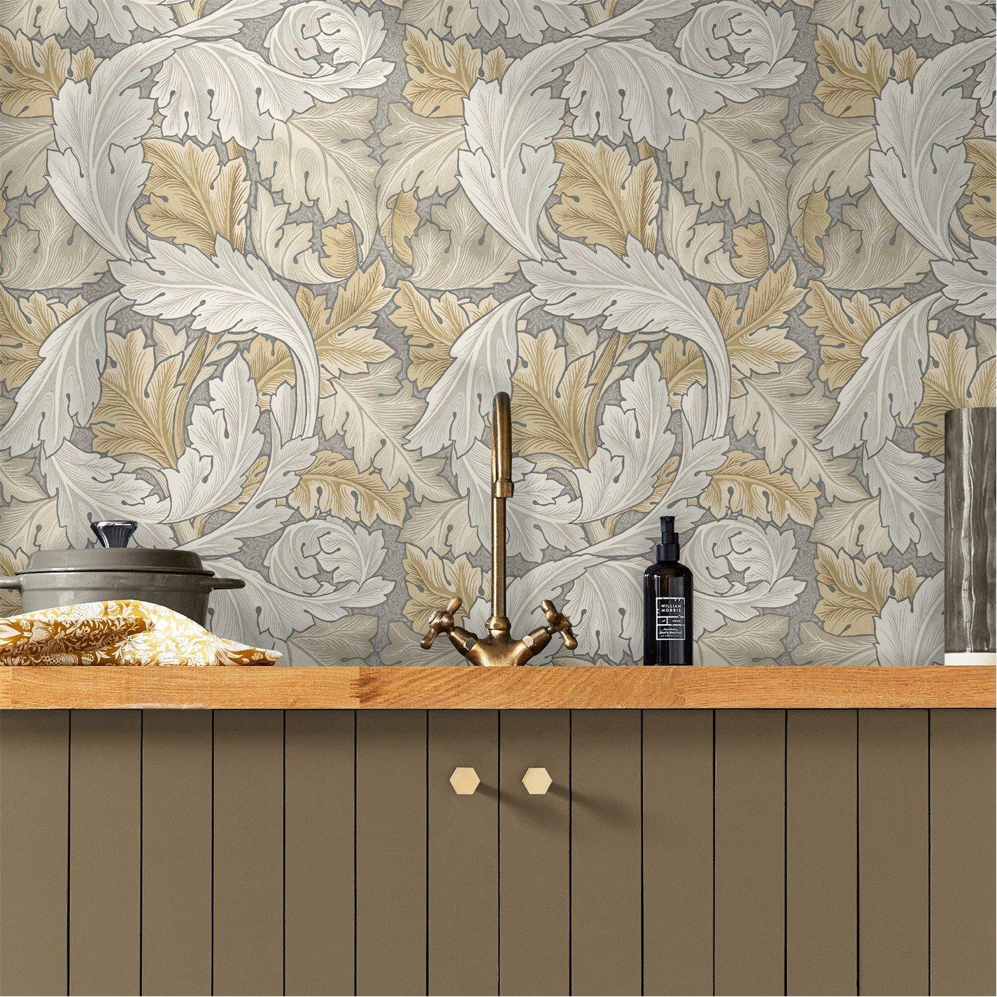 Neutral - William Morris at Home - Acanthus Neutral Wallpaper - 2