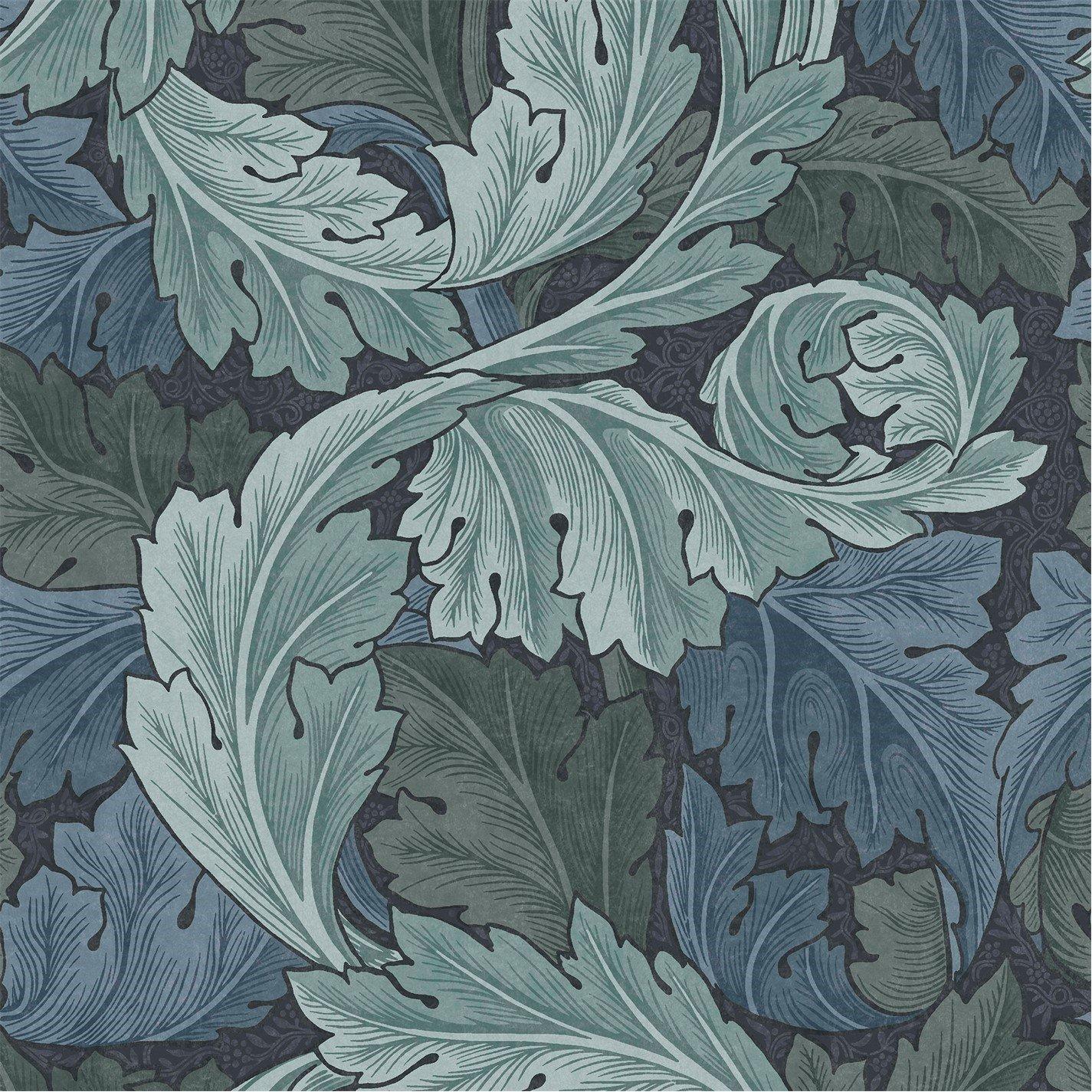 William Morris At Home  Acanthus Wallpaper Blue