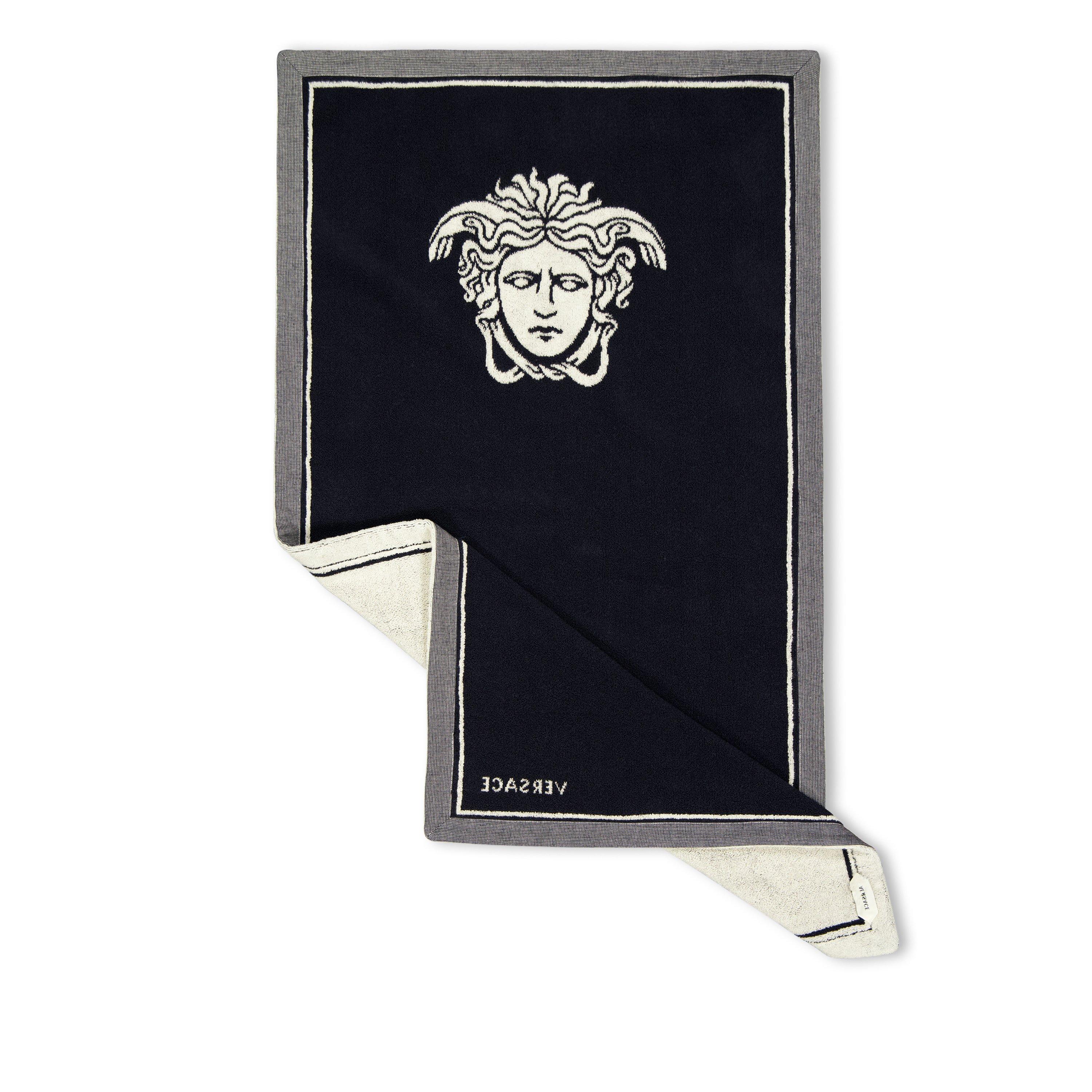 Navy - Versace Home - Terry Sport Towel - 2