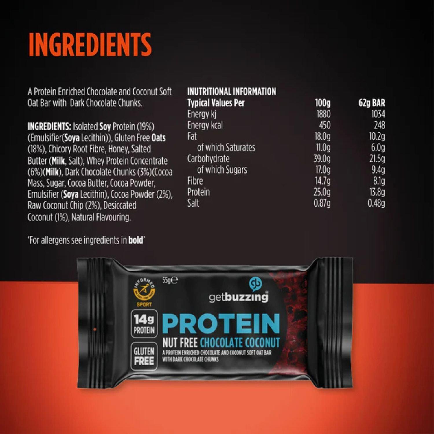 Chocolate Cocon - Get Buzzing - Get Buzzing Protein Flapjack (12 x 55g) - 4