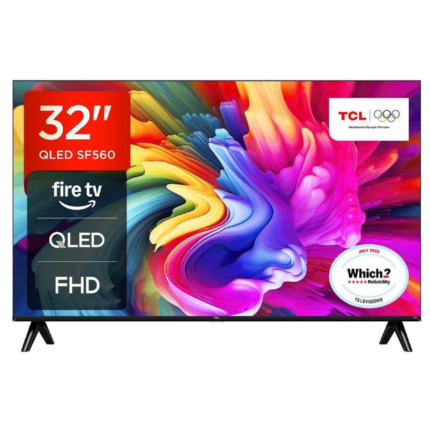 Tcl  32” Qled Full Hd Smart Fire Tv - Black
