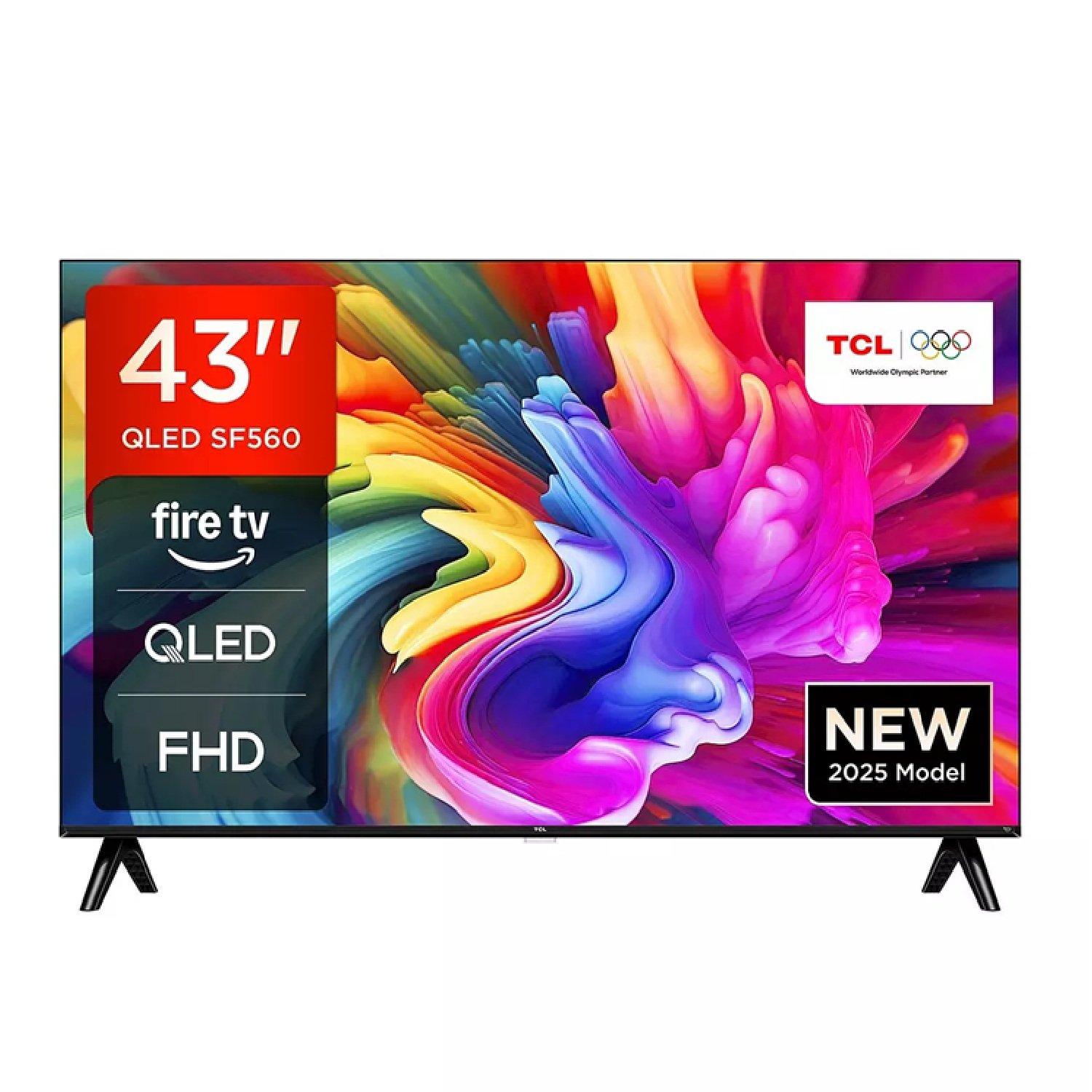 Black - TCL - 43” QLED Full HD Smart Fire TV - 1