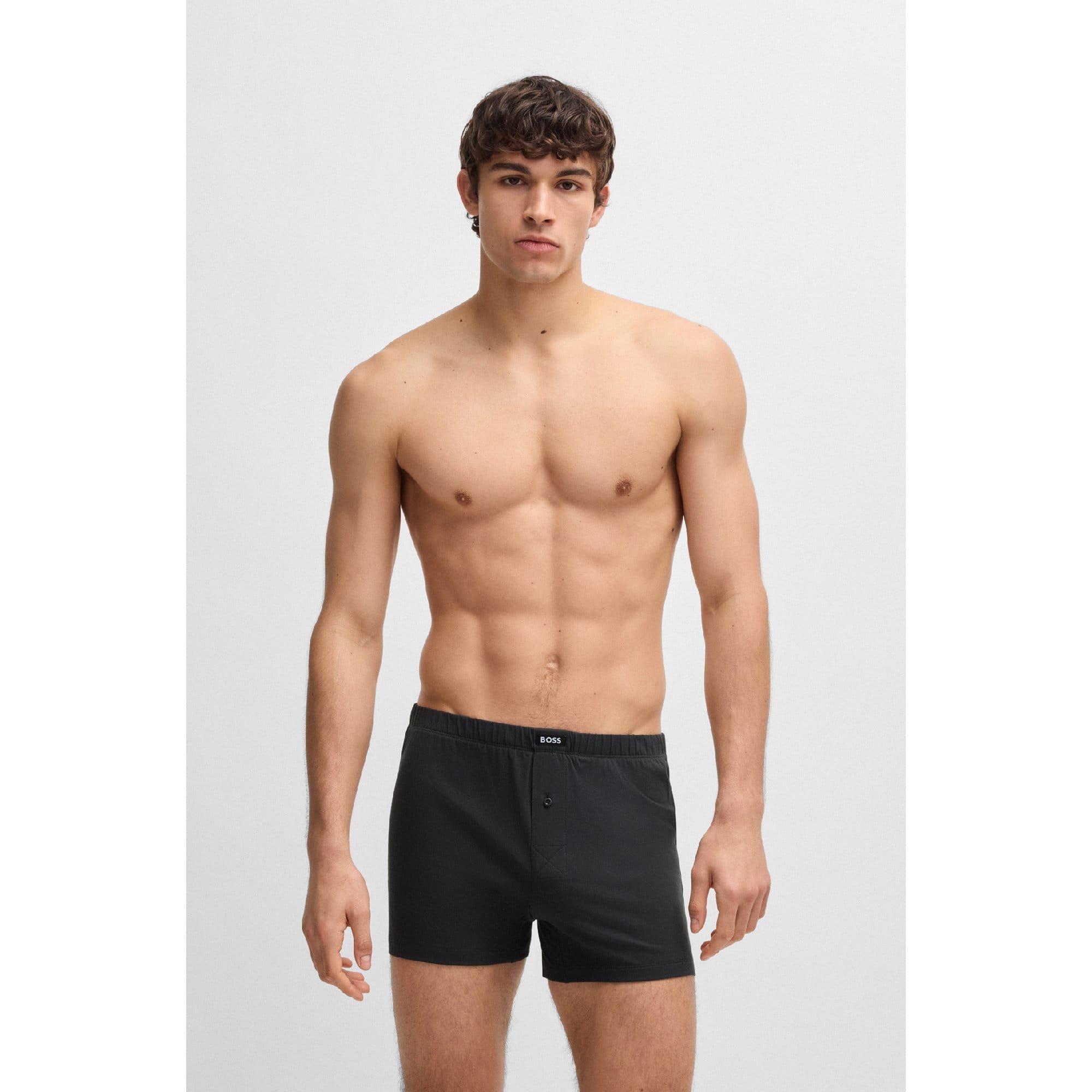 Multi Colour - Boss - 2 Pack of Boxer Shorts in Stretch Cotton - 2