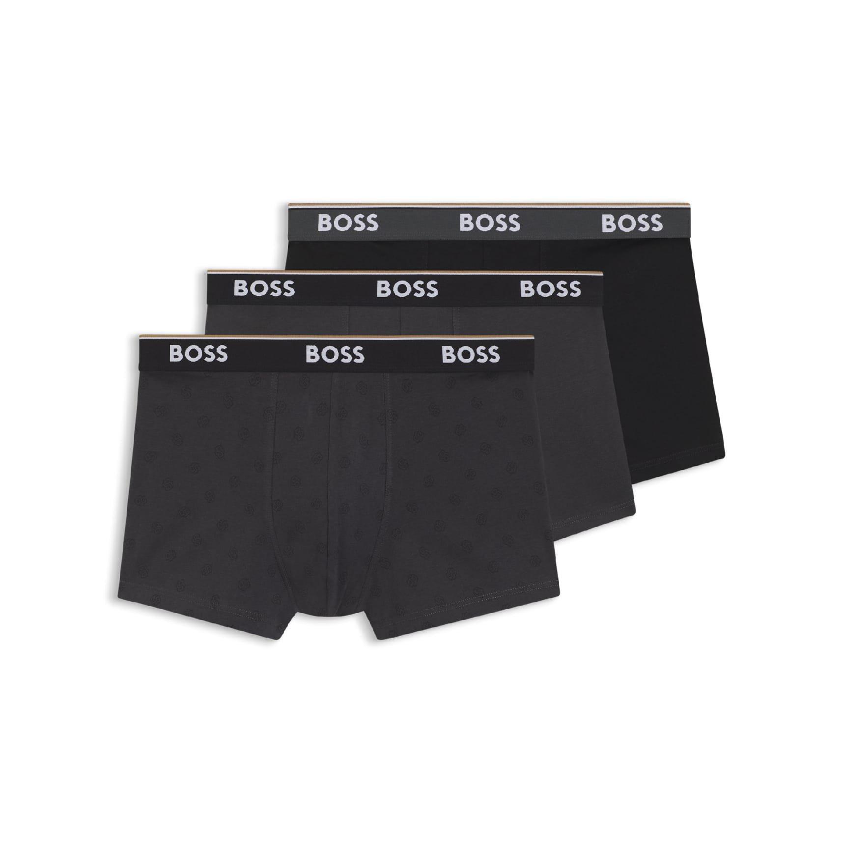 Multi Colour - Boss - 3 Pack of Power Design Trunks - 1