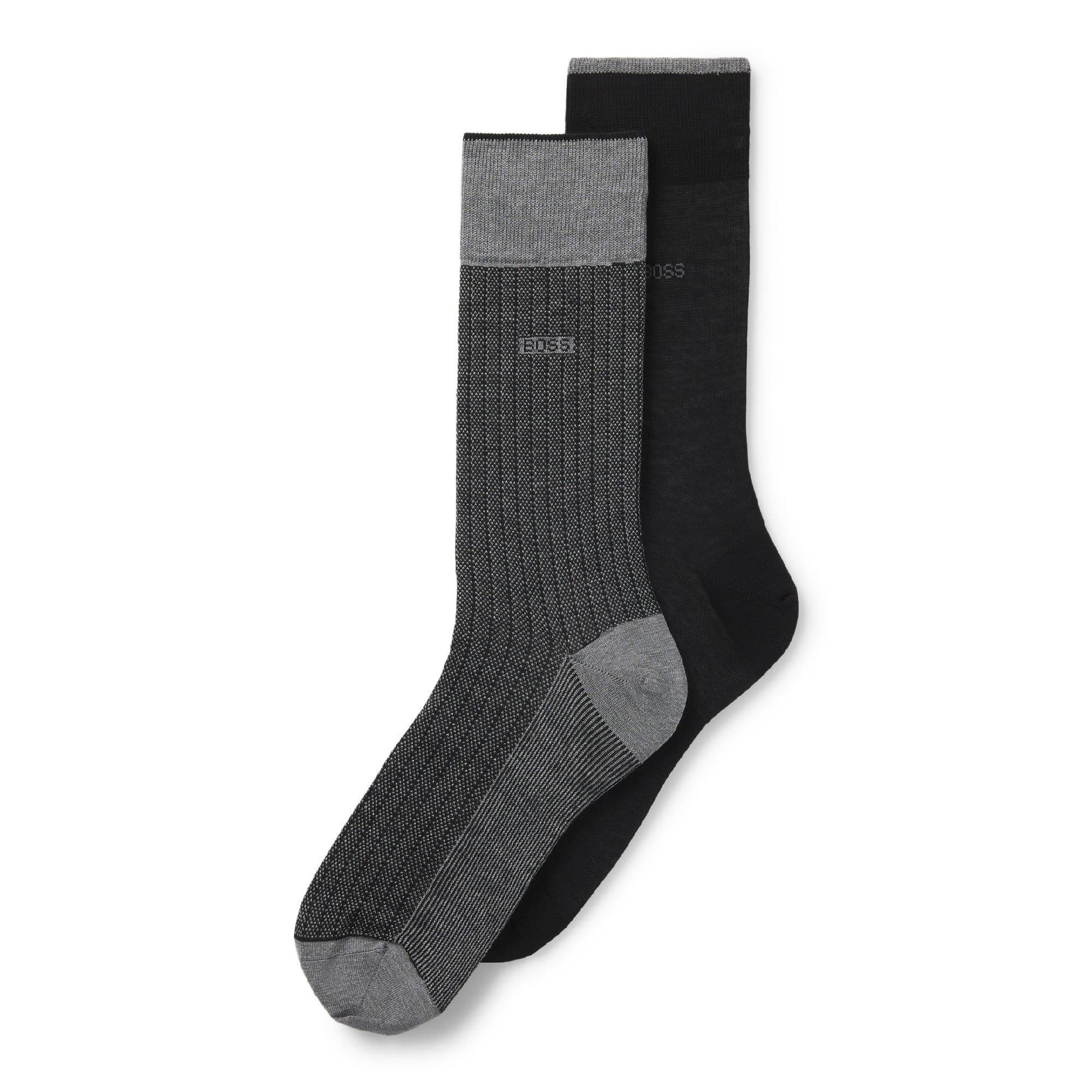 Black - Boss - 2 Pack of Regular Length Socks - 1
