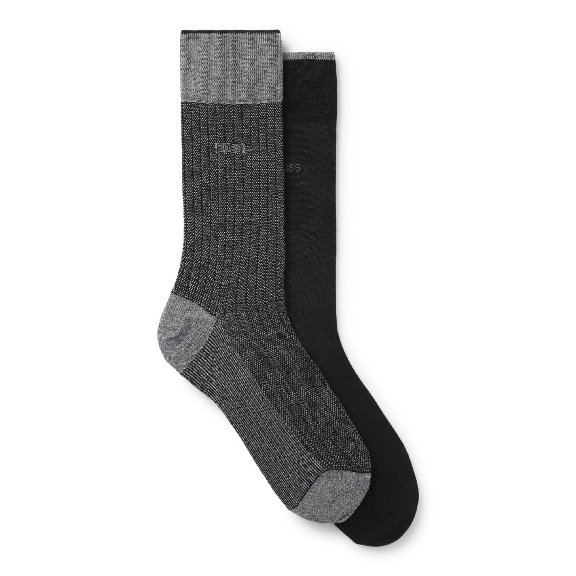 Black - Boss - 2 Pack of Regular Length Socks - 2