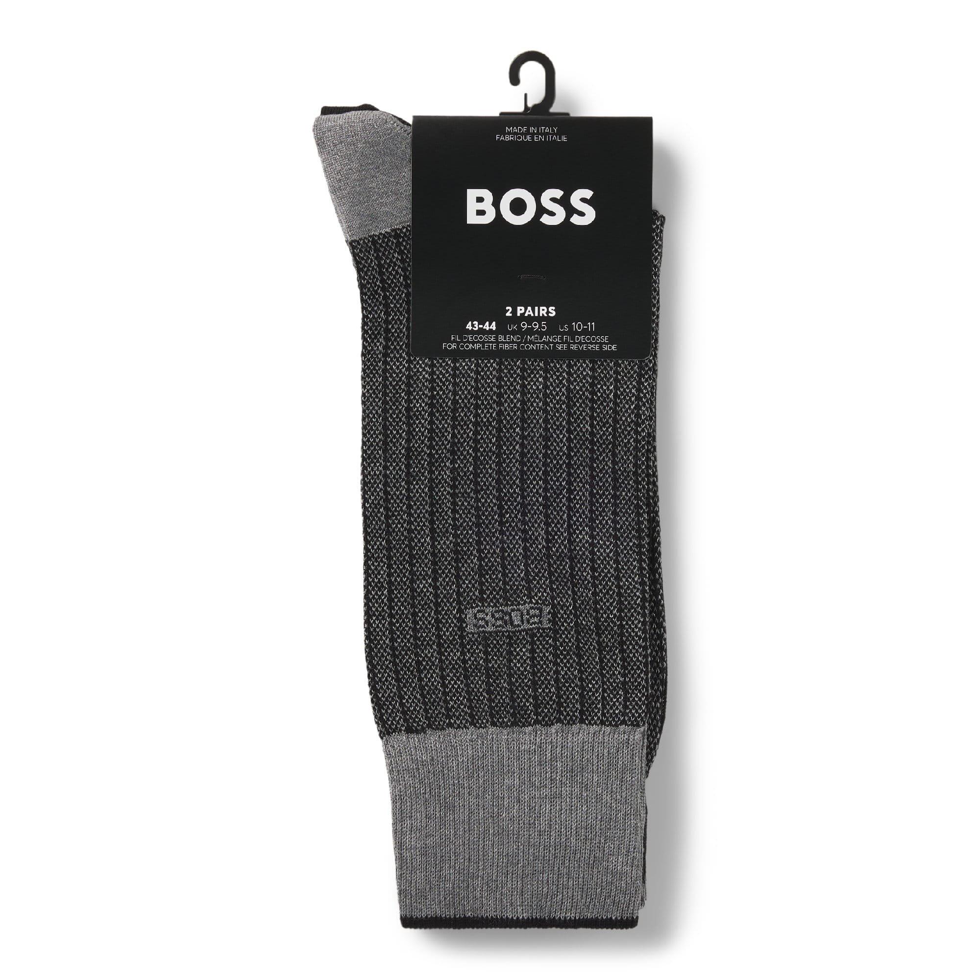 Black - Boss - 2 Pack of Regular Length Socks - 3