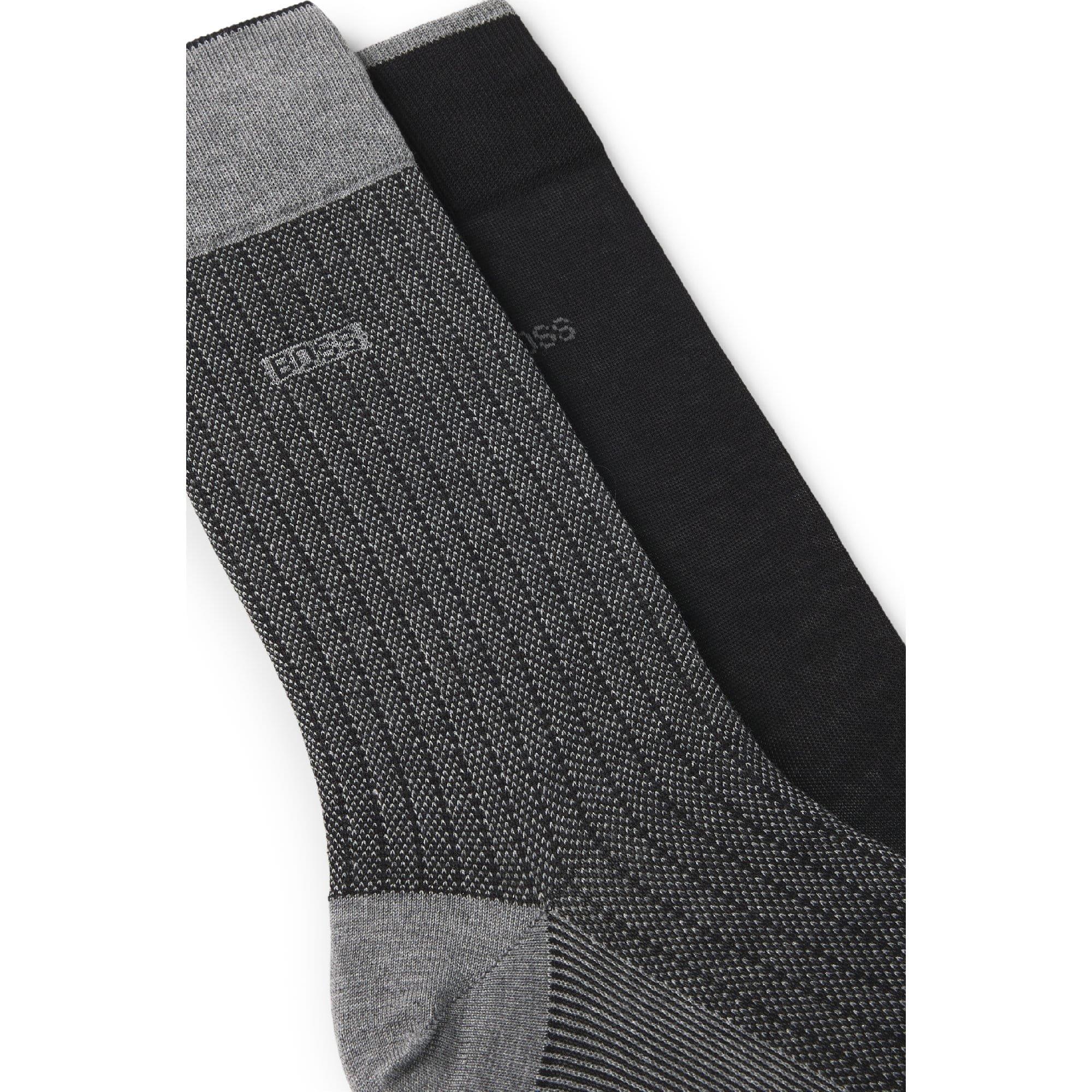 Black - Boss - 2 Pack of Regular Length Socks - 4