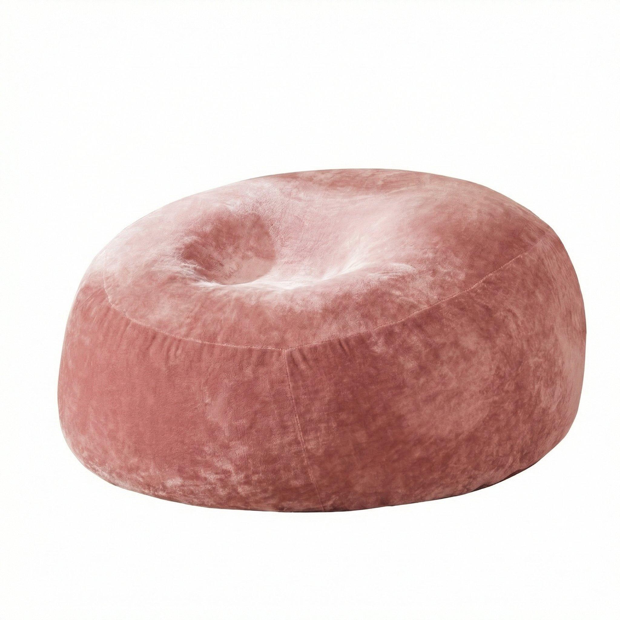 Pink - Urban Meuble - Modern Round Bean Bag Sofa Chair - 5