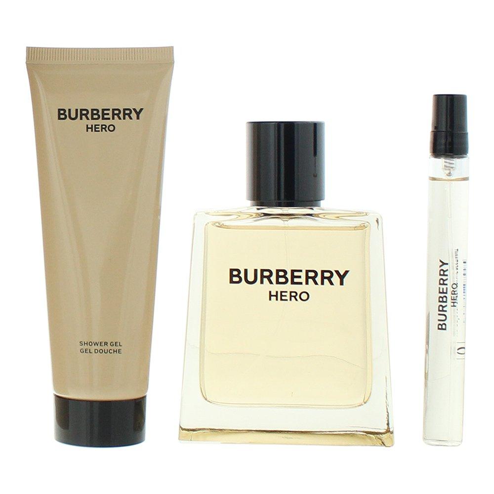 BURBERRY HERO 香水とシャワージェルセット Burberry Burberry Hero For Men 3 Piece Gift Set | Flannels