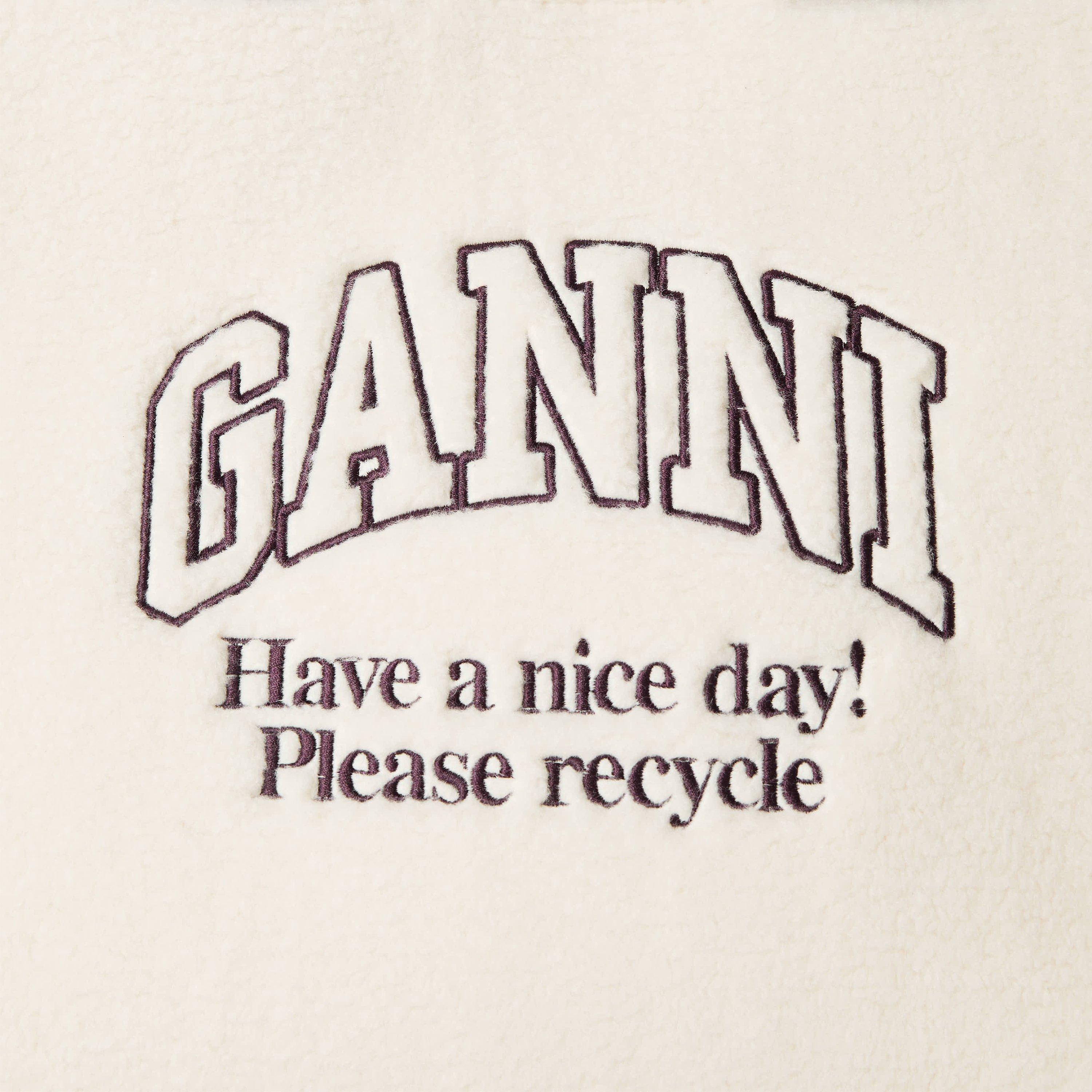 Egret - Ganni - Women's Shopper Sherling Tote Bag - 3