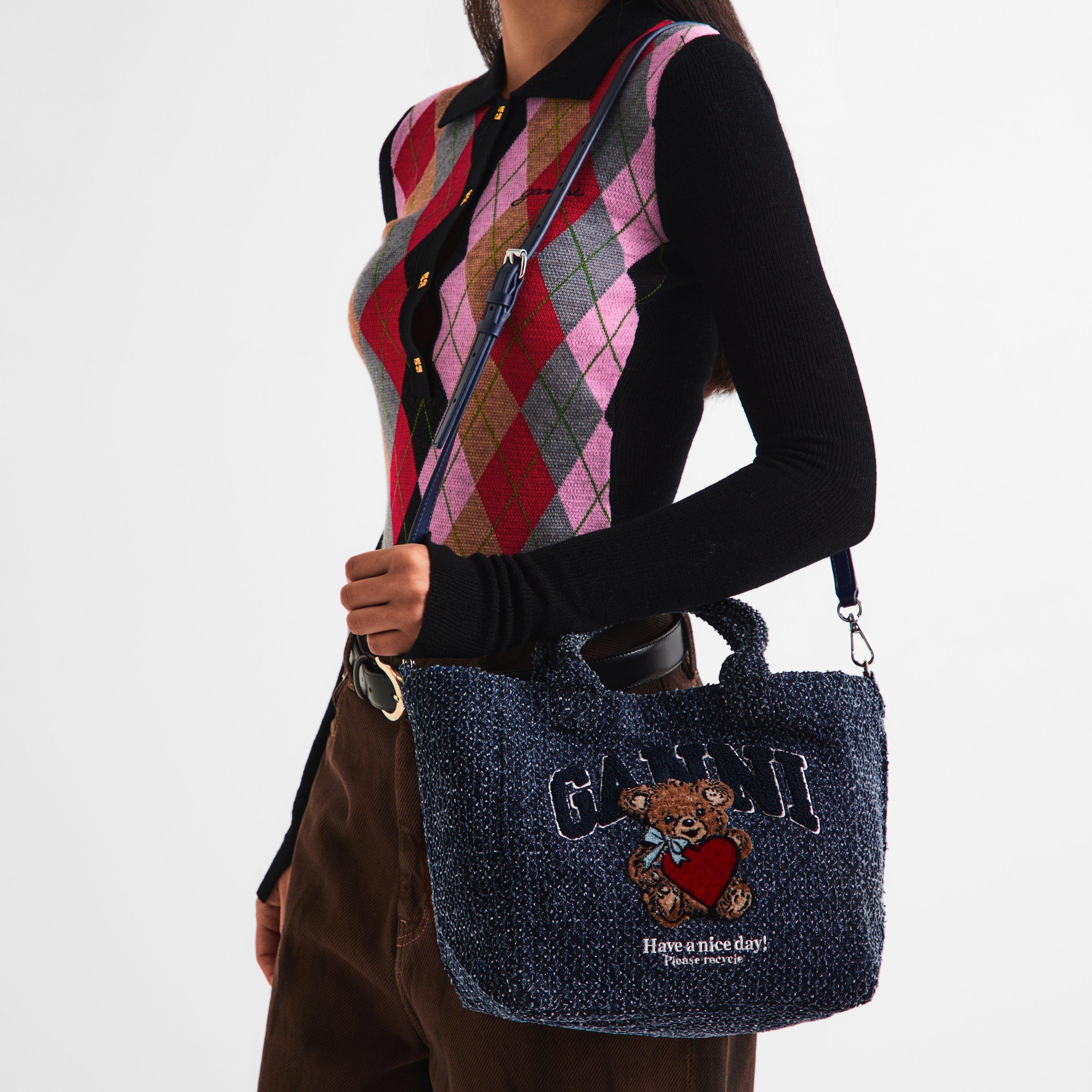 Rinse - Ganni - Women's Small Shopper Denim Tote Bag - 3