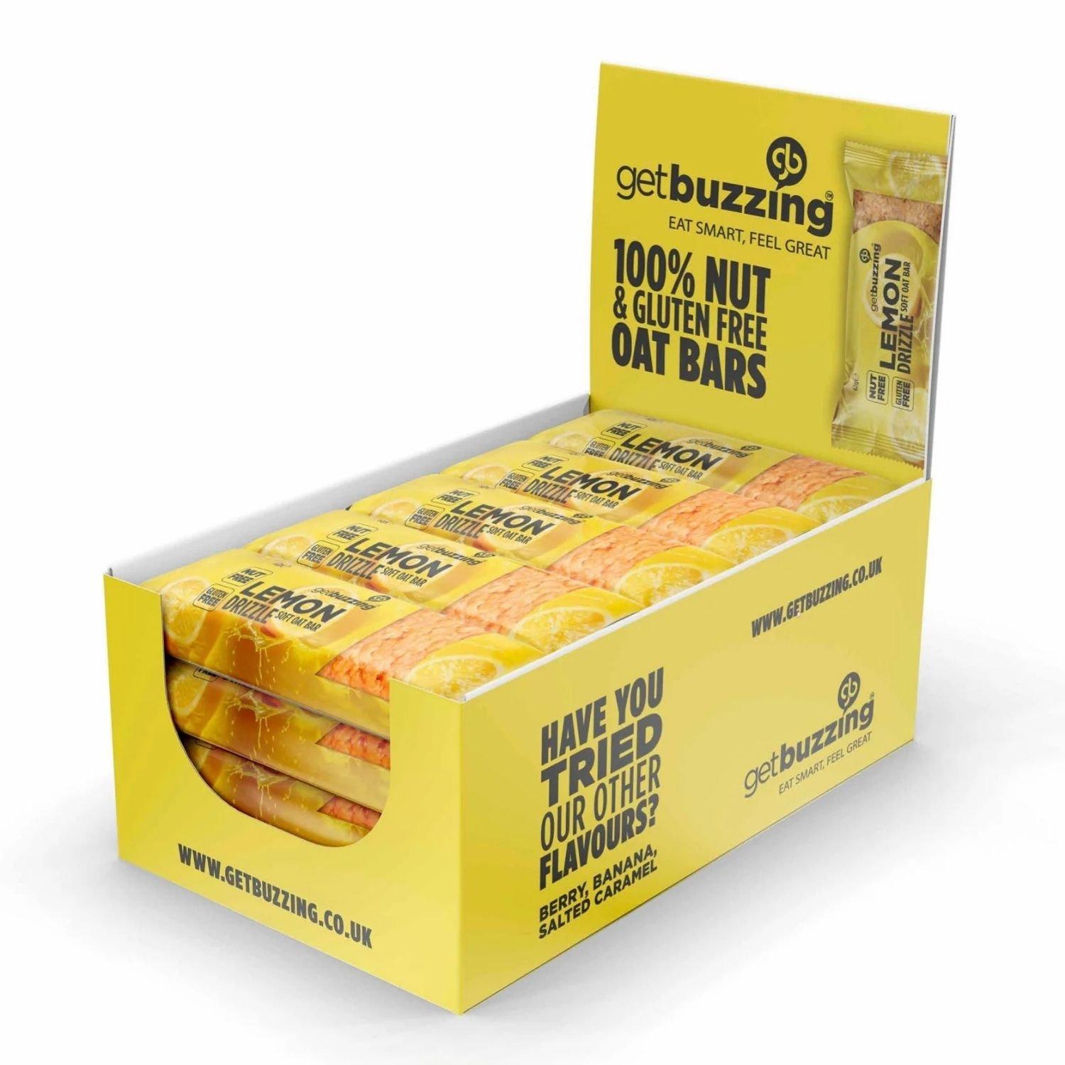 New: Lemon Driz - Get Buzzing - Get Buzzing Flapjack (20 x 62g)