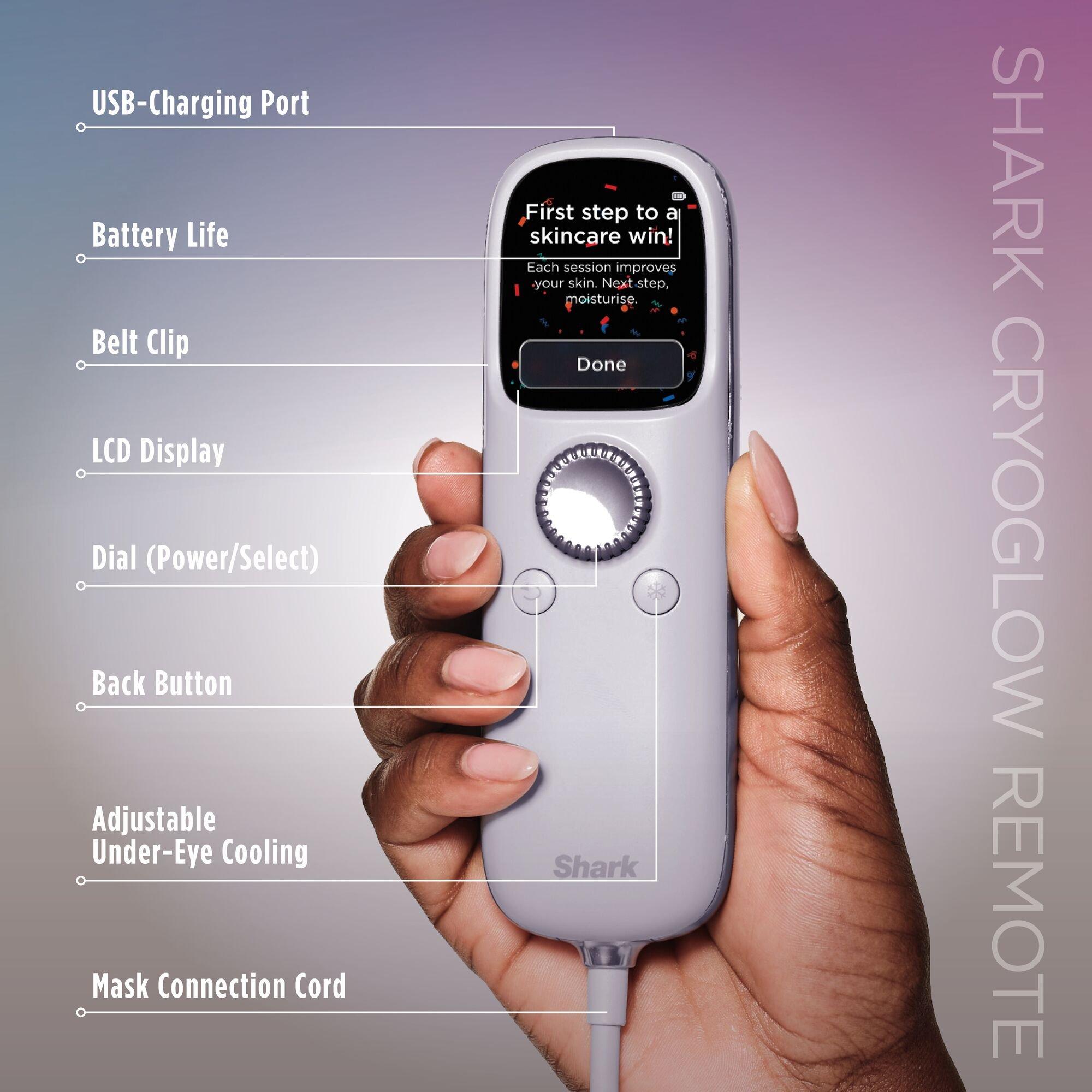 Lilac - Shark - CryoGlow Under Eye Cooling + LED Mask FW312UKPL - 3