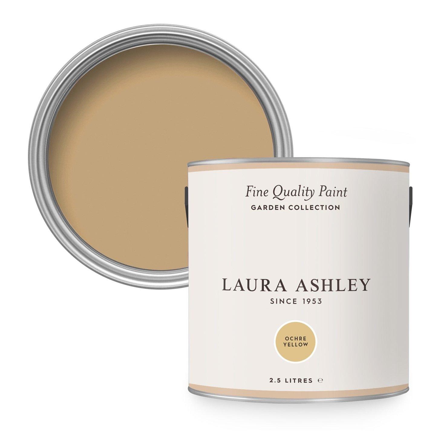 Ochre Yellow - Laura Ashley - Ochre Yellow Paint Kitchen and Bathroom 2.5L - 1