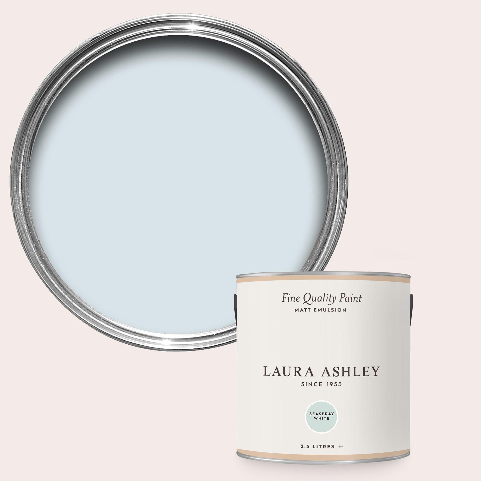 Seaspray White - Laura Ashley - Seaspray White Paint Kitchen and Bathroom 2.5L - 1