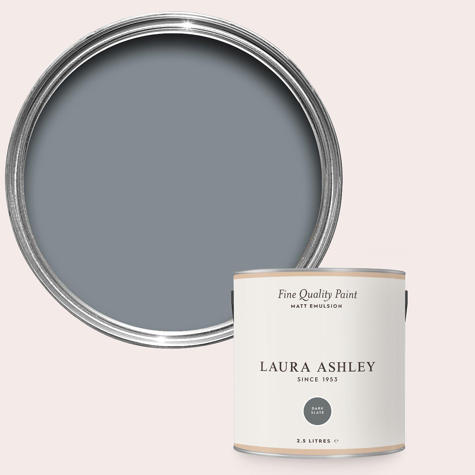 Dark Slate - Laura Ashley - Slate Paint Kitchen and Bathroom 2.5L - 1
