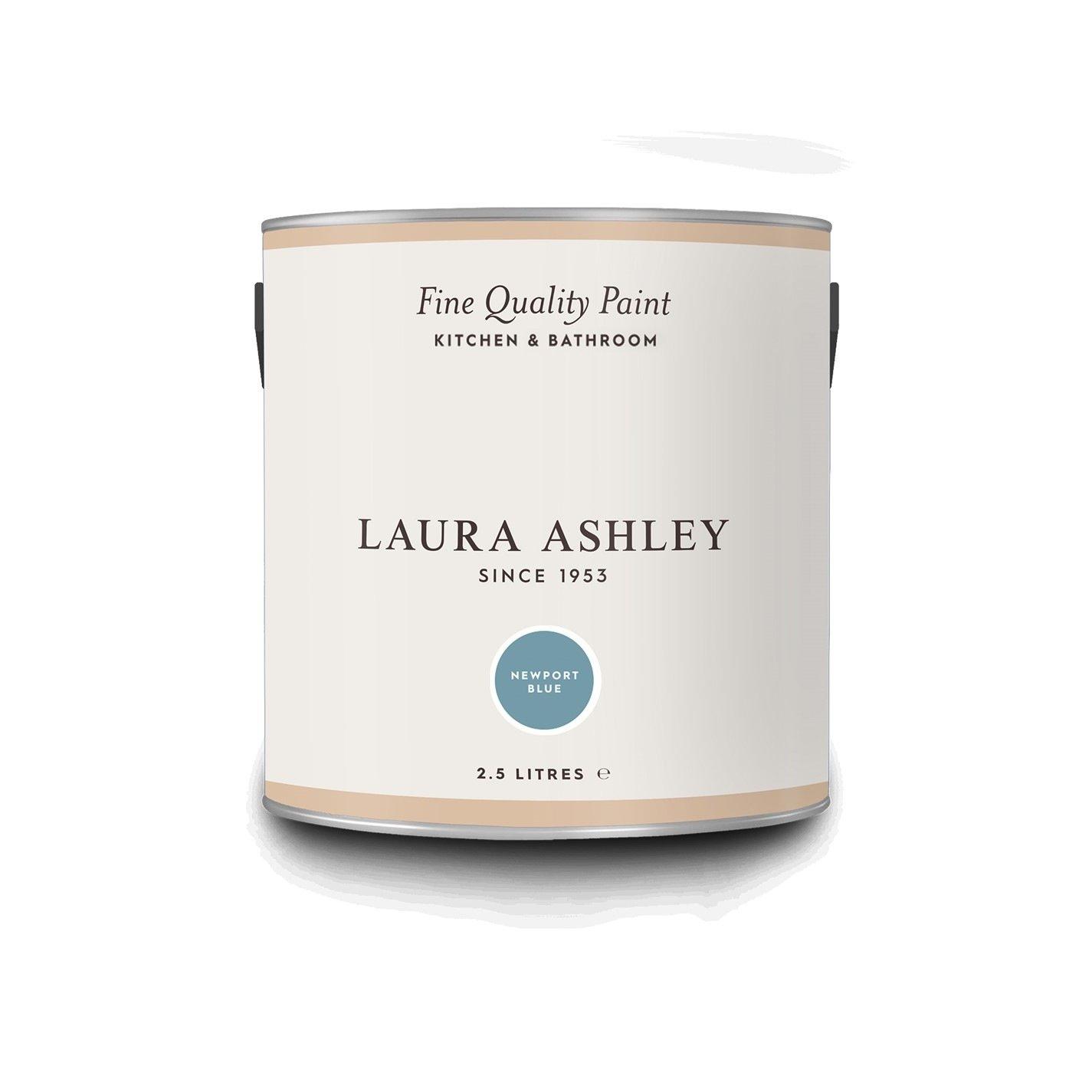 Newport Blue - Laura Ashley - Newport Blue Paint Kitchen and Bathroom 2.5L - 3