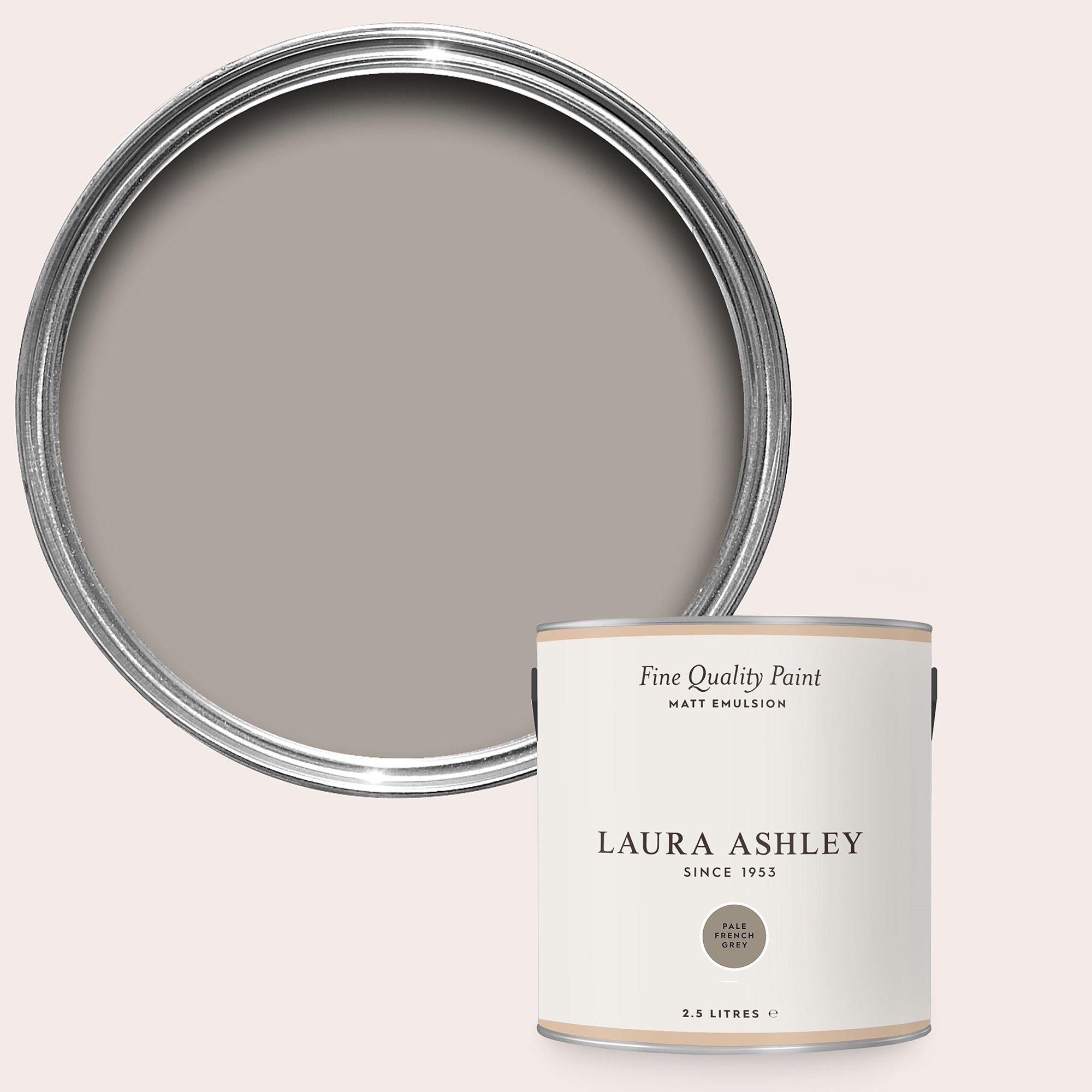 Pale French Gre - Laura Ashley - Pale French Grey Paint Kitchen and Bathroom 2.5L - 1