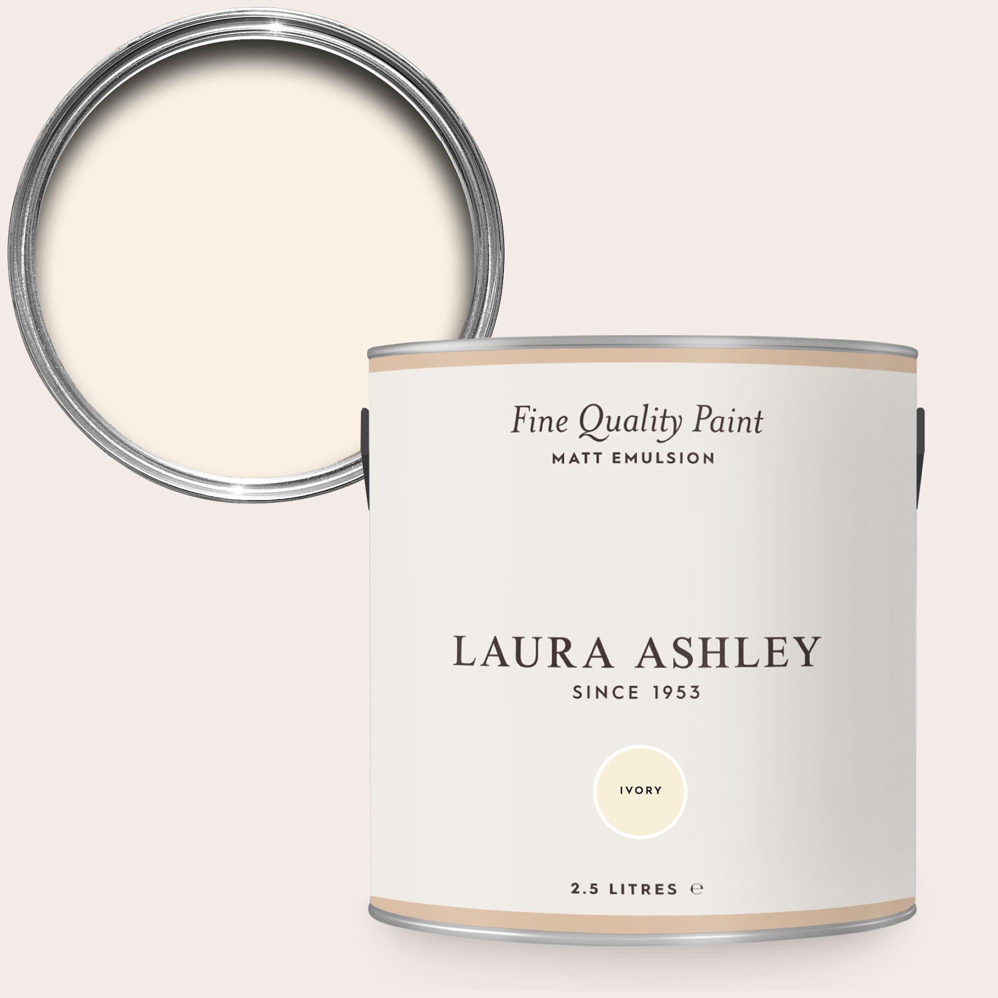 Ivory - Laura Ashley - Laura Ashley Ivory Paint Kitchen & Bathroom 2.5L - 1