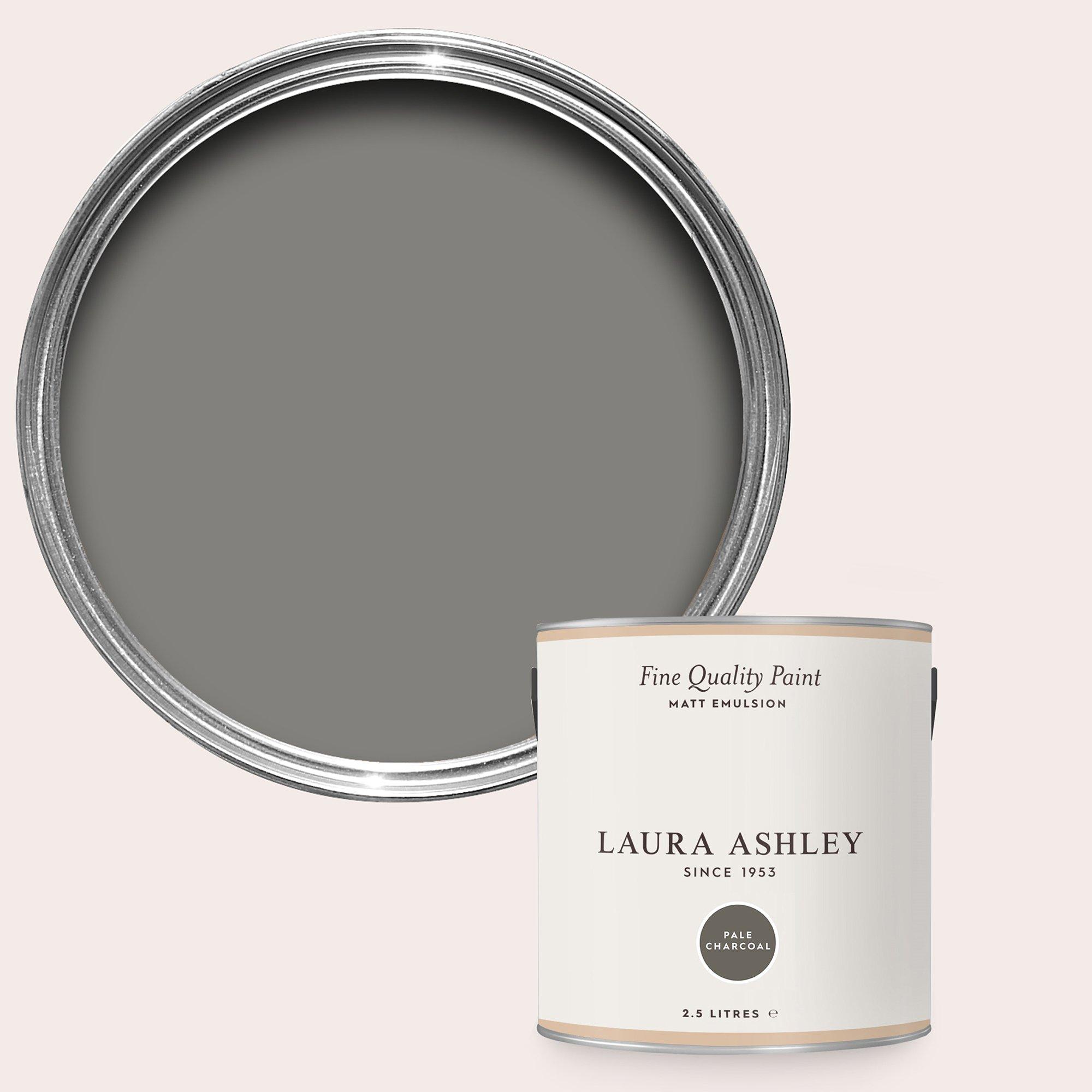 Pale Charcoal - Laura Ashley - Pale Charcoal Paint Kitchen and Bathroom 2.5L - 1