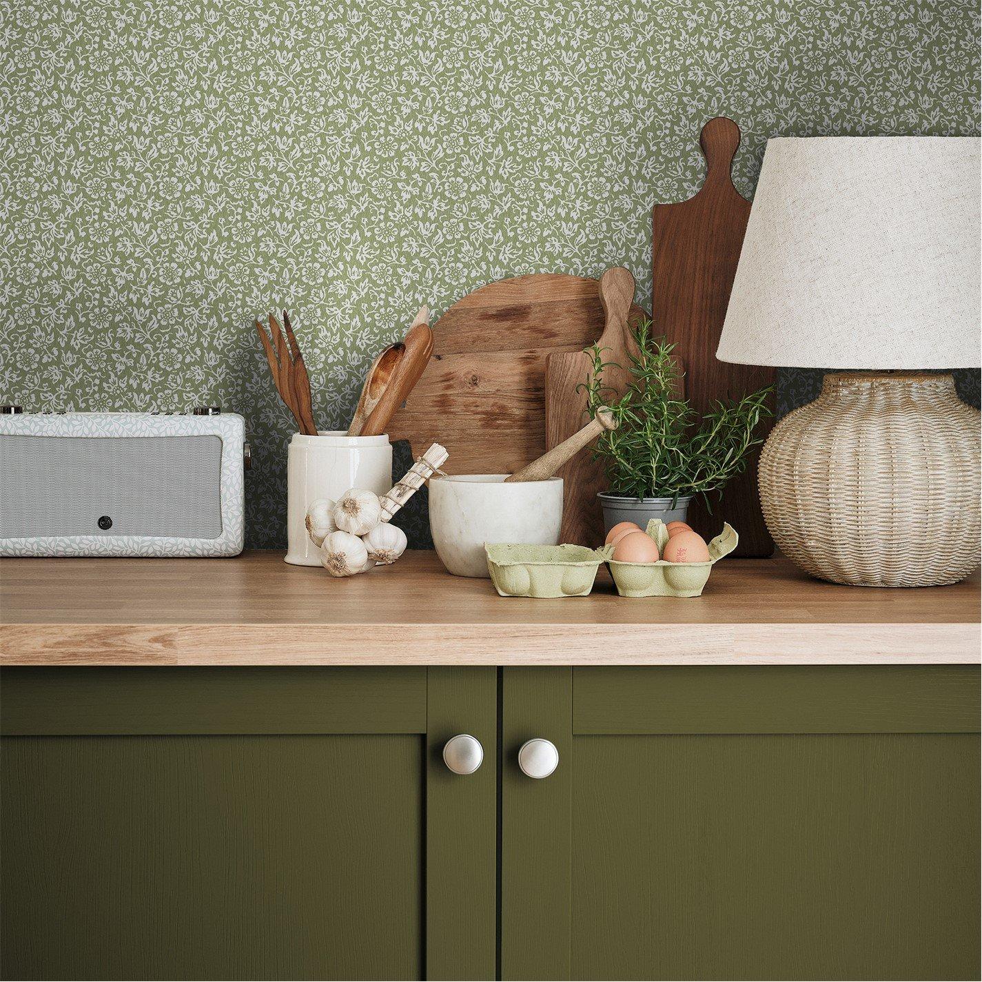 Olive - Laura Ashley - Olive Paint Kitchen and Bathroom 2.5L - 2