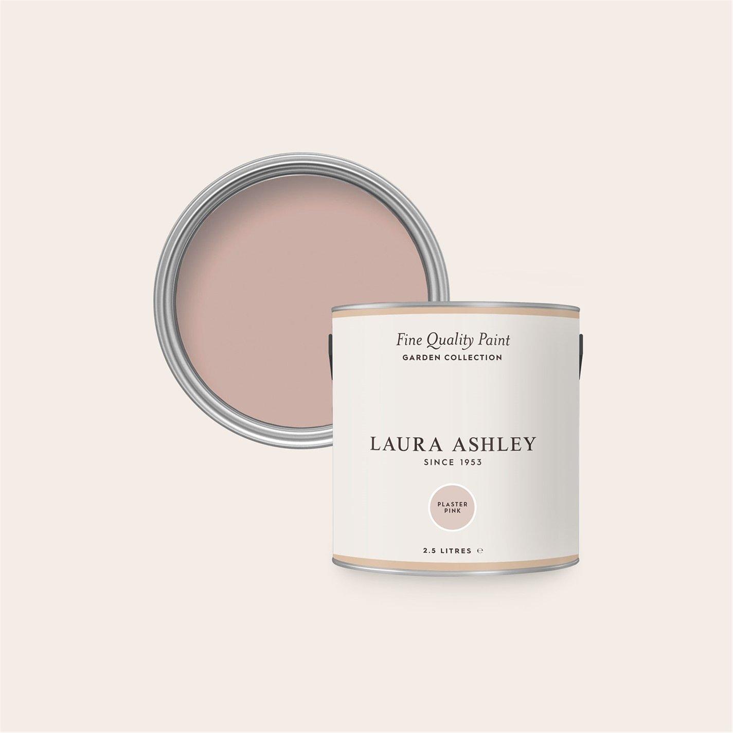 Plaster Pink - Laura Ashley - Plaster Pink Paint Kitchen and Bathroom 2.5L - 1